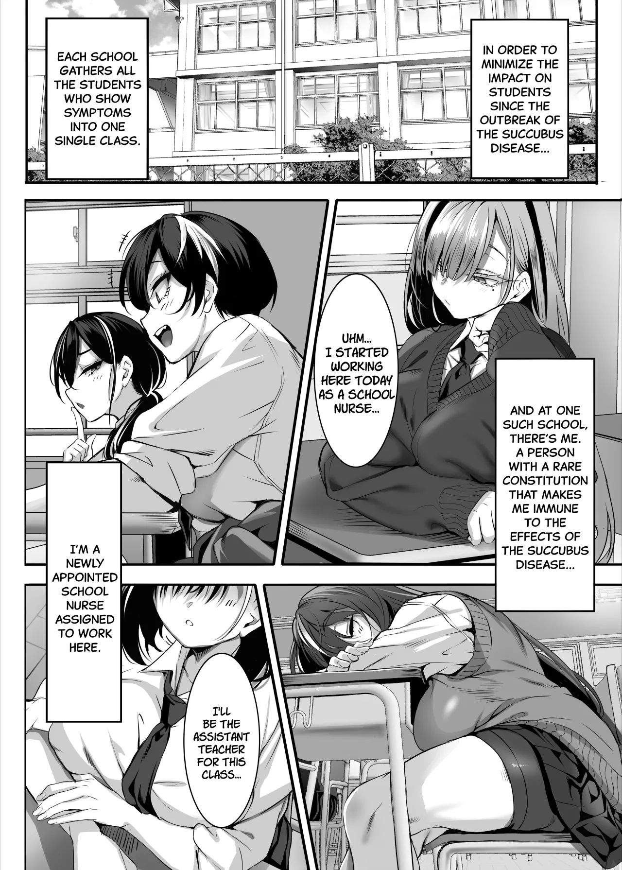 2-nen E-gumi Zenin Succubus Shusseki Bangou 5-ban Onihara Mei no Baai - Decensored 11