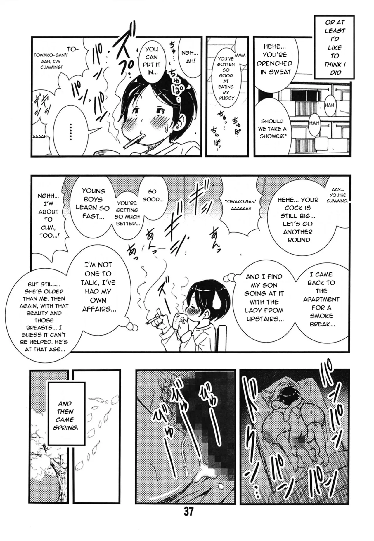 56-sai Bust 256cm Danchizuma Ookiku Tareta Jukujo no Chibusa... Boku wa Kono Hito de Doutei o Sotsugyou Shita. 37