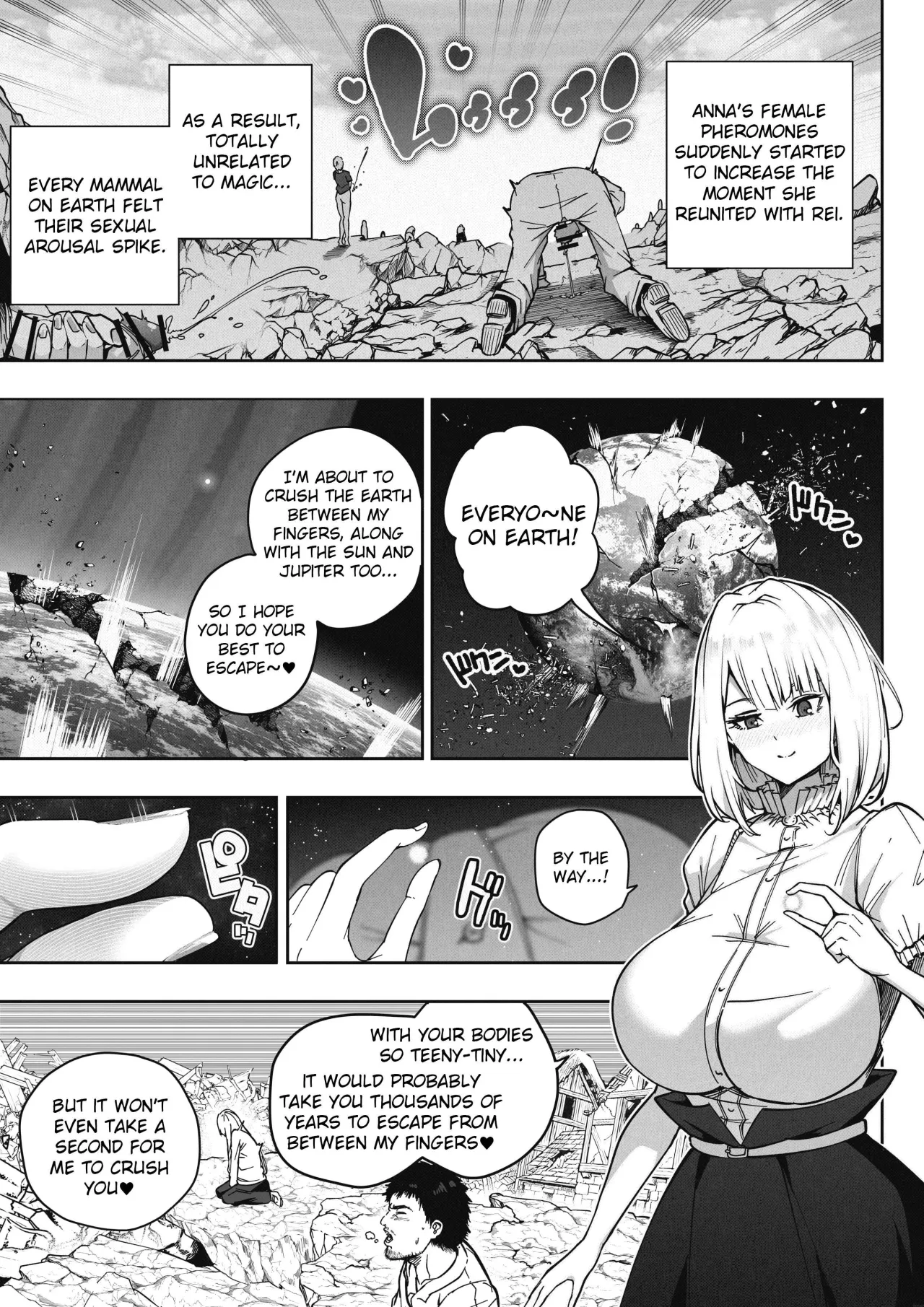 A 168 Billion km Tall Girl Toys with the Mere 10,000 km Earth 15