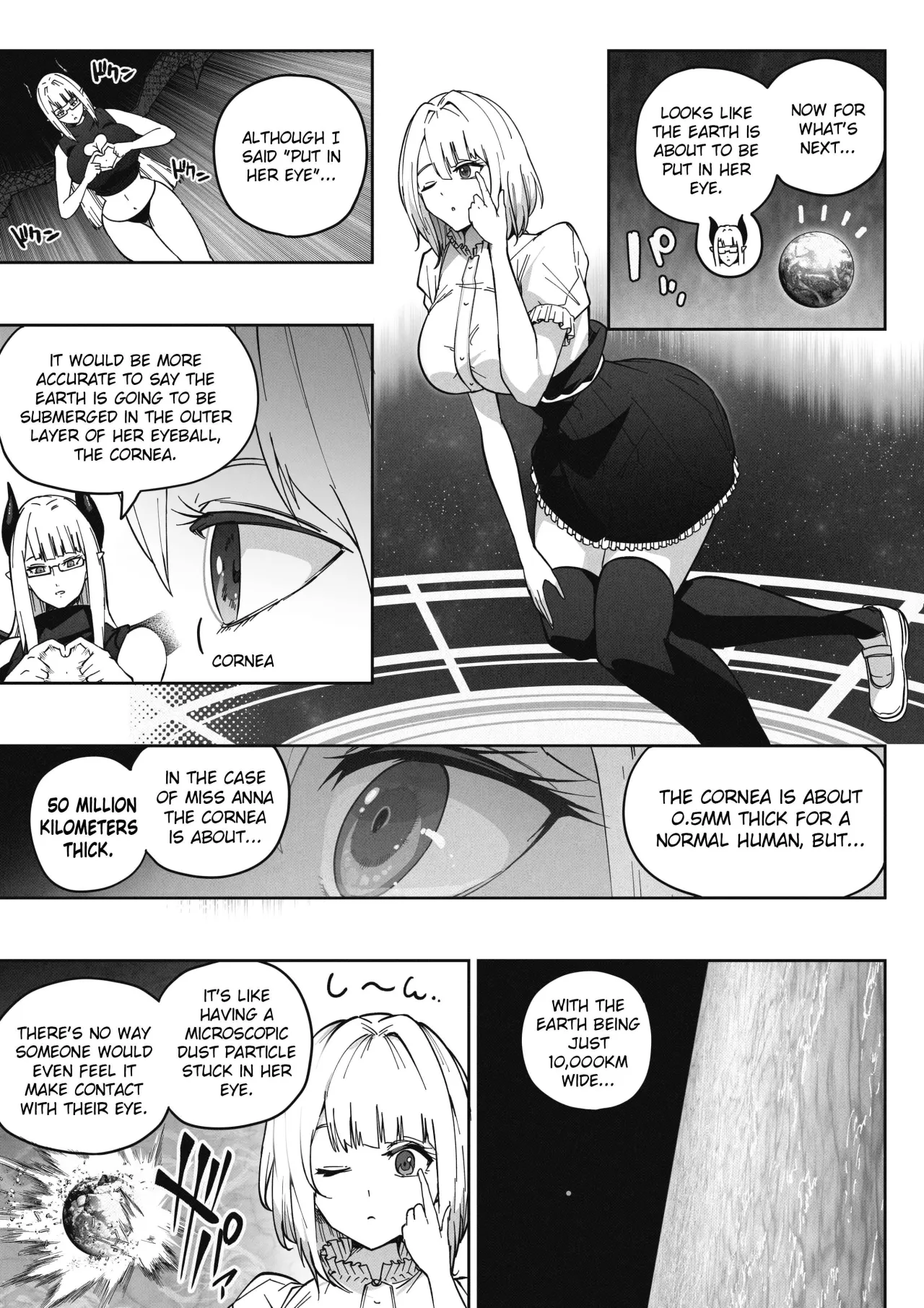 A 168 Billion km Tall Girl Toys with the Mere 10,000 km Earth 18