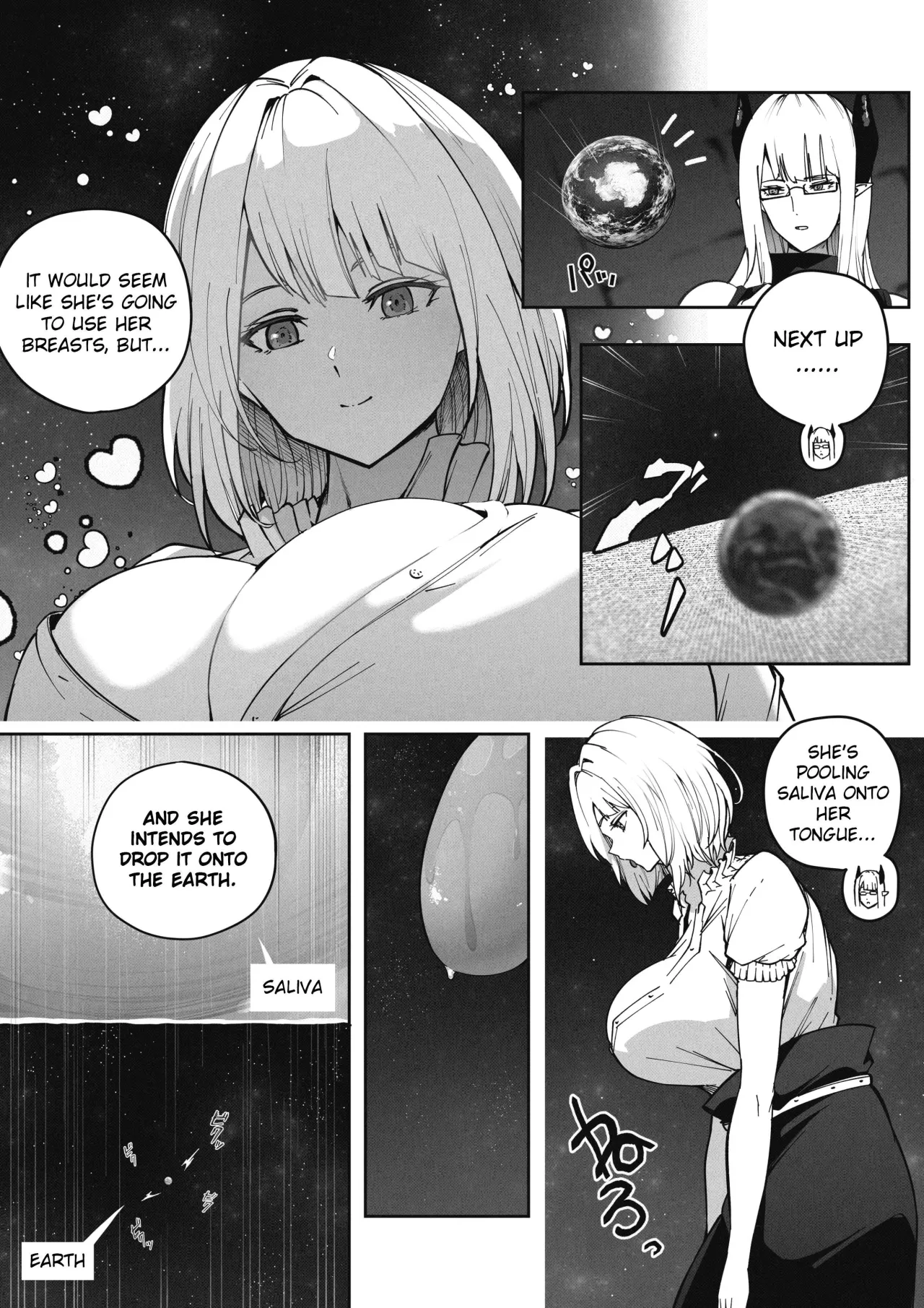 A 168 Billion km Tall Girl Toys with the Mere 10,000 km Earth 20