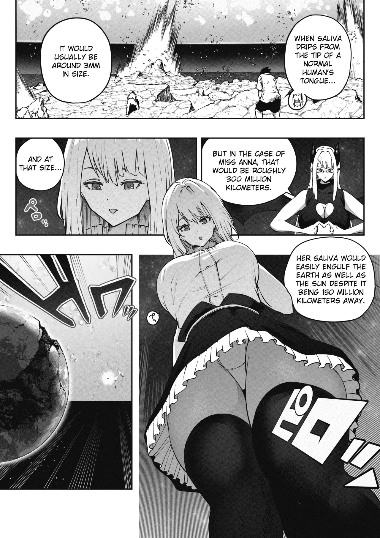 A 168 Billion km Tall Girl Toys with the Mere 10,000 km Earth 21