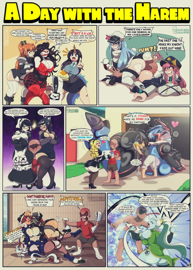 A Day With The Harem 4