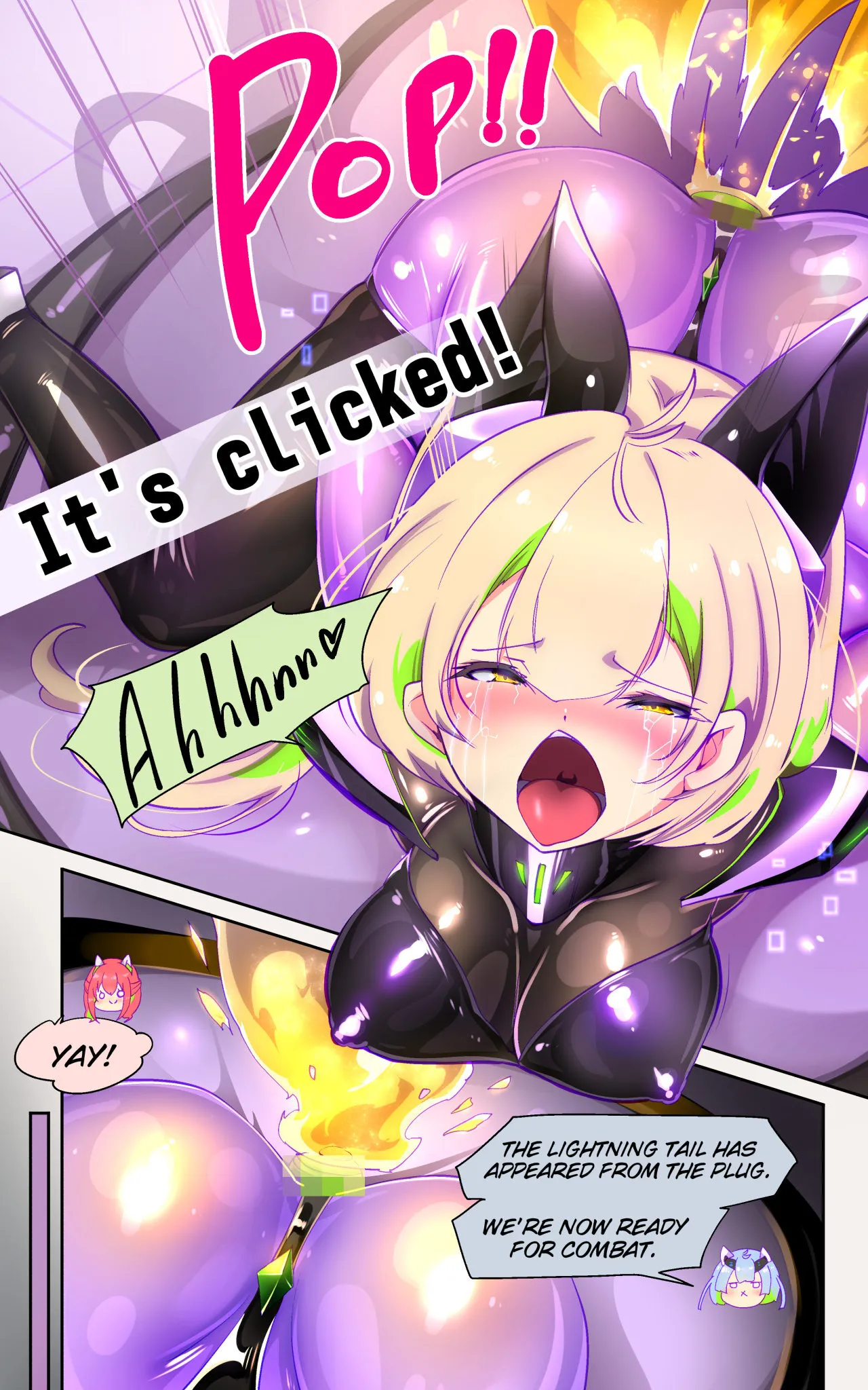 A manga about a girl who is reincarnated as a combat android, and then has a very erotic experience and turns evil - Senkou Heijo Prikke Tsana 12