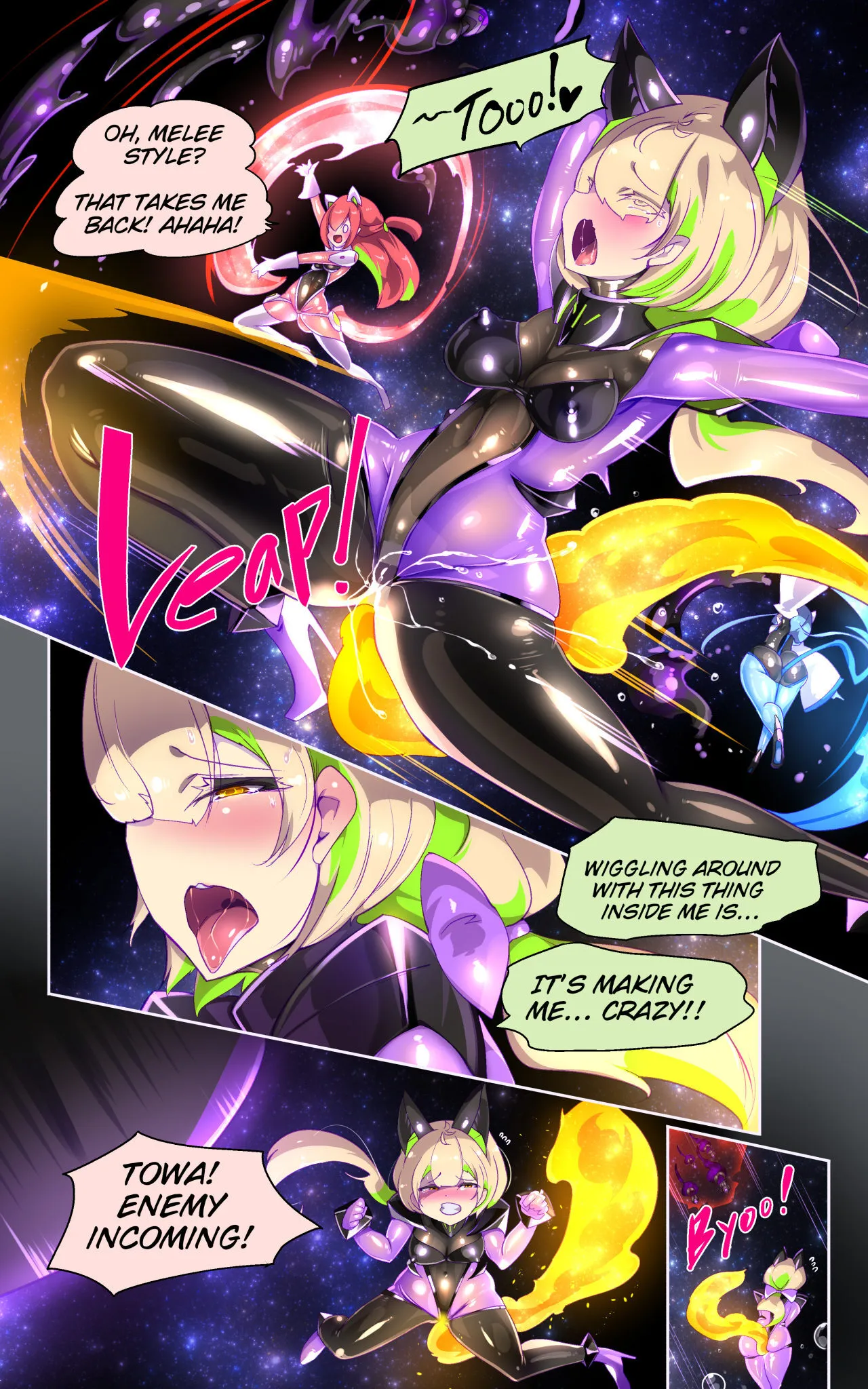 A manga about a girl who is reincarnated as a combat android, and then has a very erotic experience and turns evil - Senkou Heijo Prikke Tsana 15