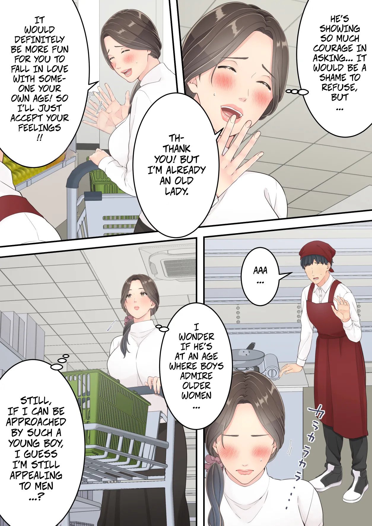 A Normal Mother Goes on a Sweet Affair Trip With a Boy the Same Age as Her Son – Matomo na Okaa-san ga Musuko to Onaidoshi na Otokonoko to Amaama Furin Ryokou shichau Hanashi 16