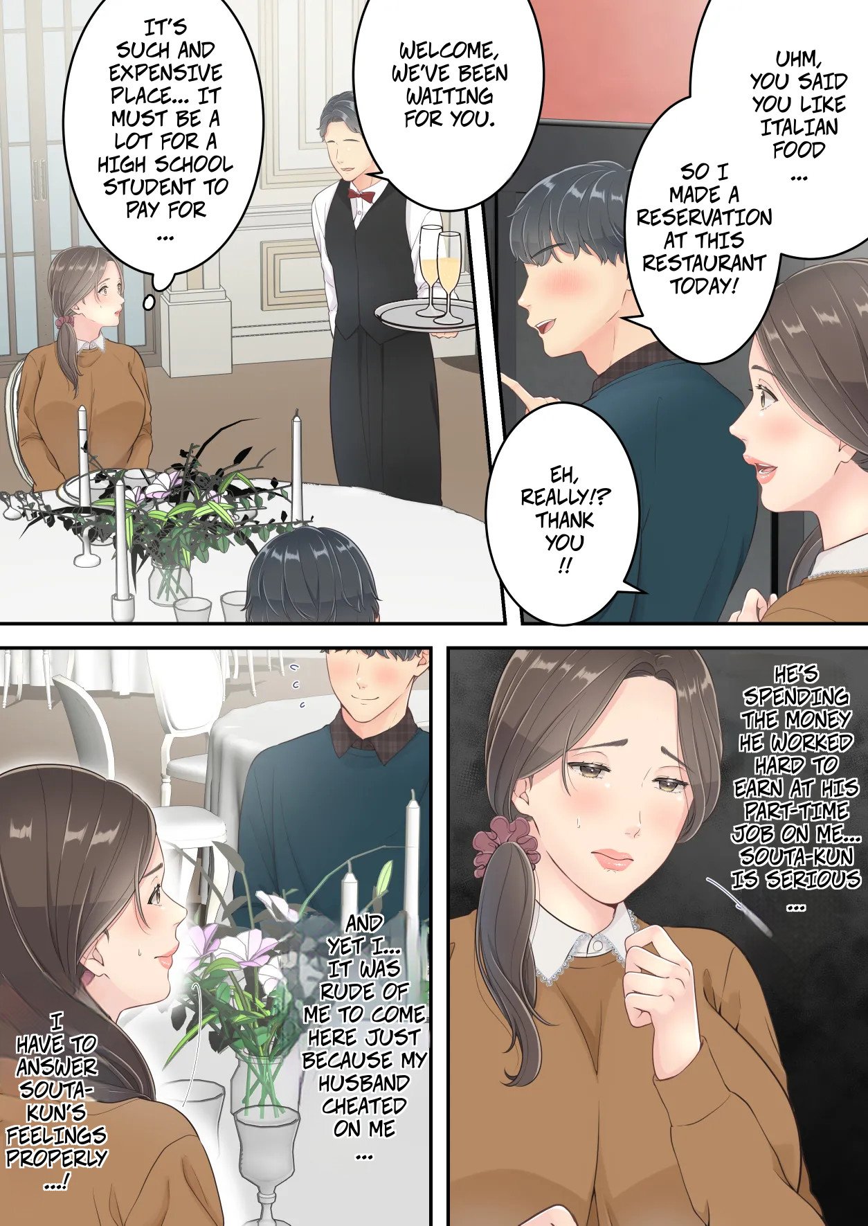 A Normal Mother Goes on a Sweet Affair Trip With a Boy the Same Age as Her Son – Matomo na Okaa-san ga Musuko to Onaidoshi na Otokonoko to Amaama Furin Ryokou shichau Hanashi 23