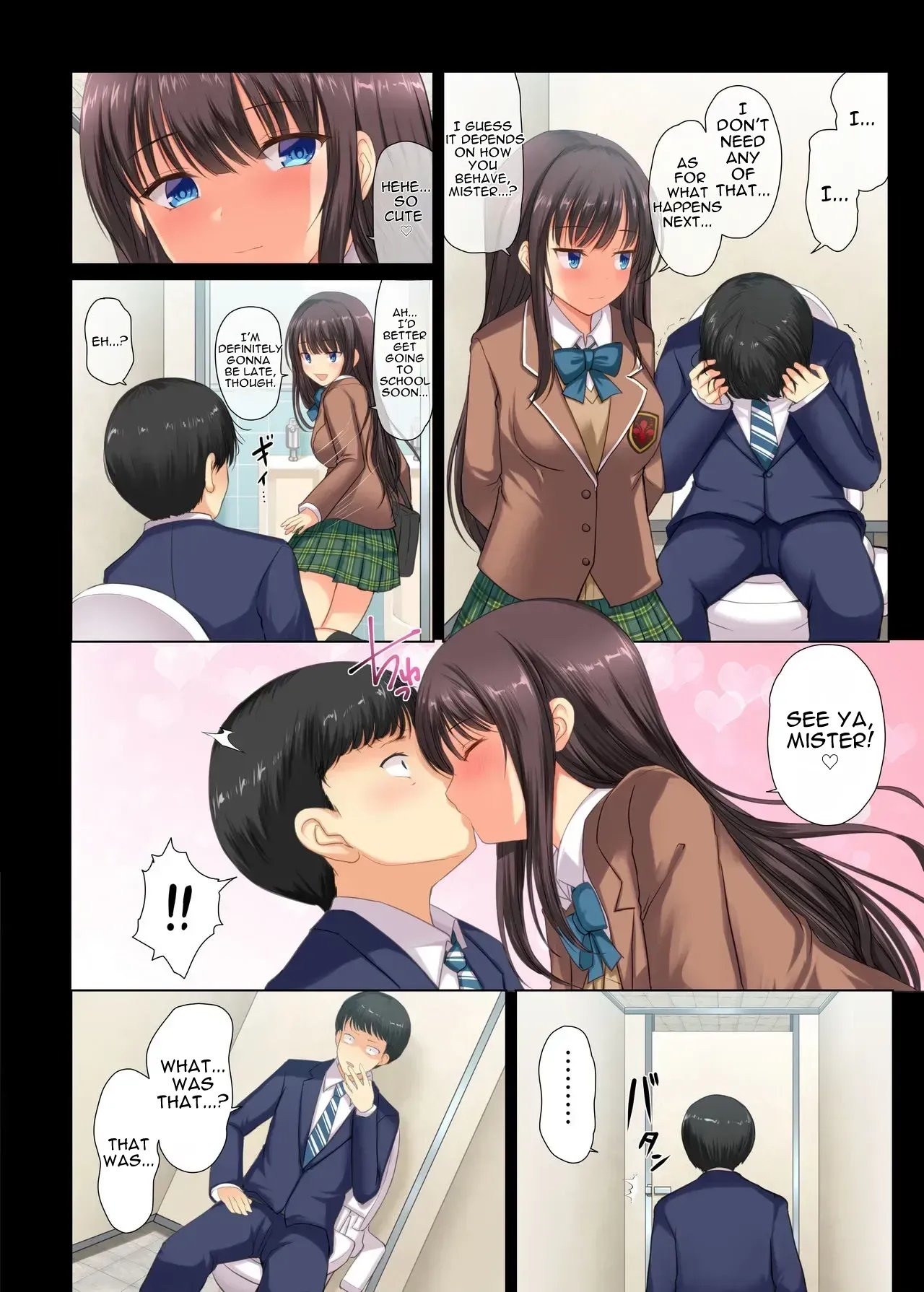 A story about a serious salaryman corrupted by a nympho high school girl. 23