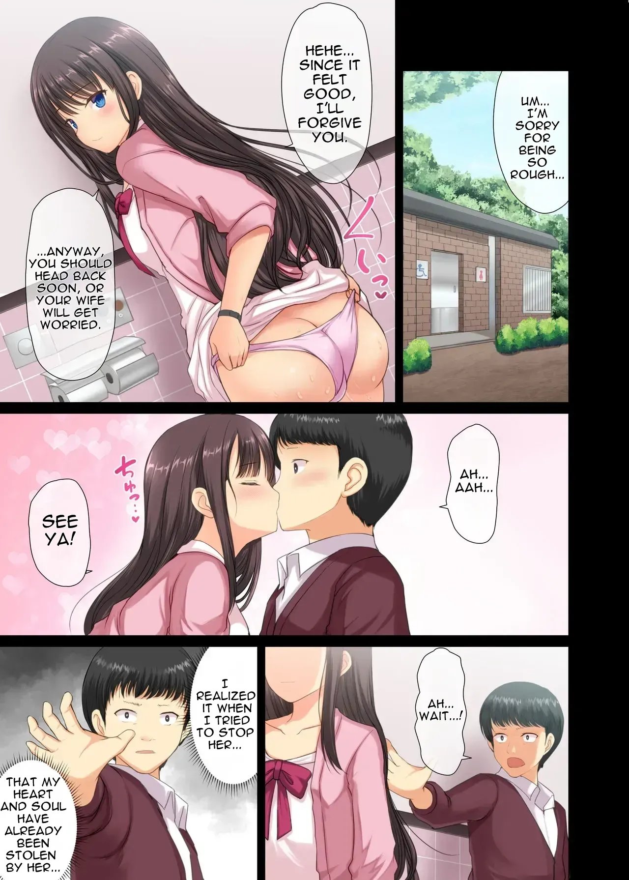 A story about a serious salaryman corrupted by a nympho high school girl. 30