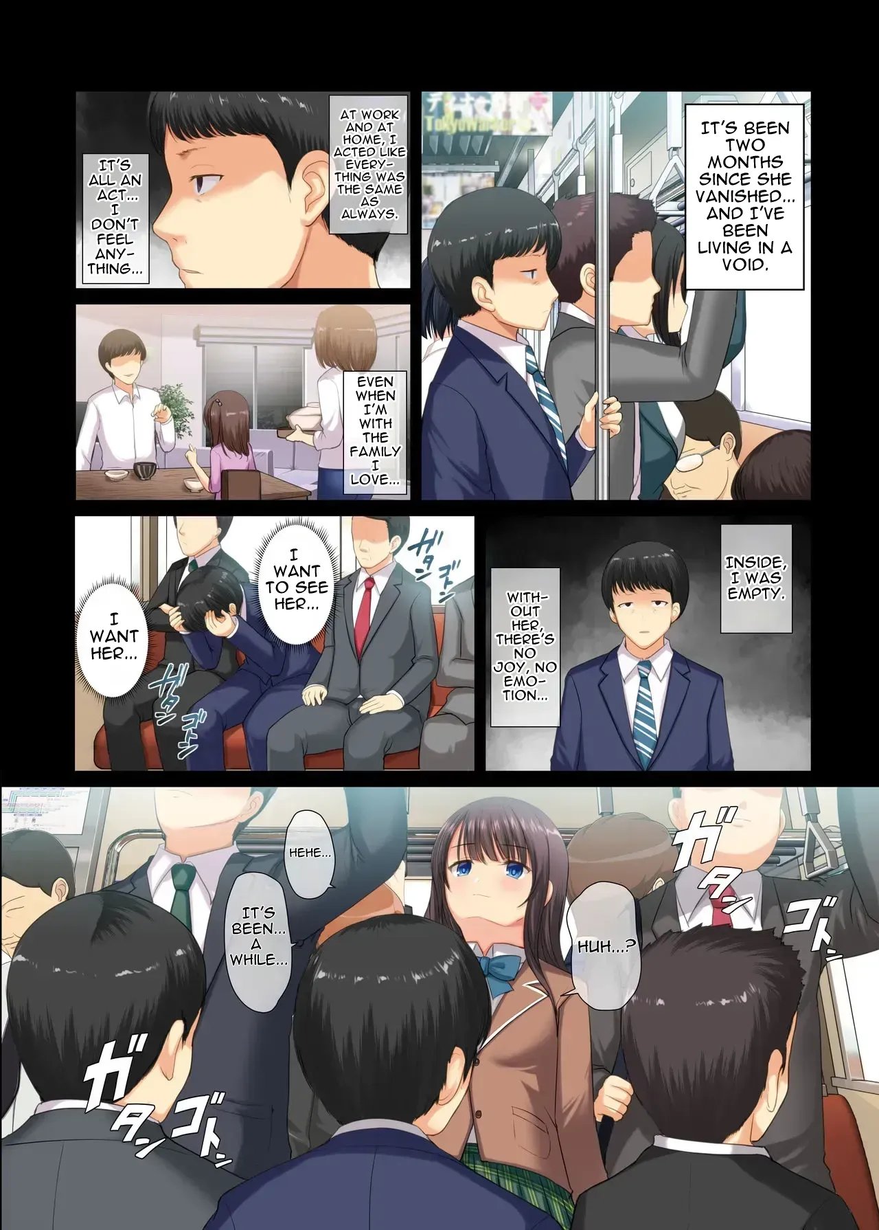 A story about a serious salaryman corrupted by a nympho high school girl. 35
