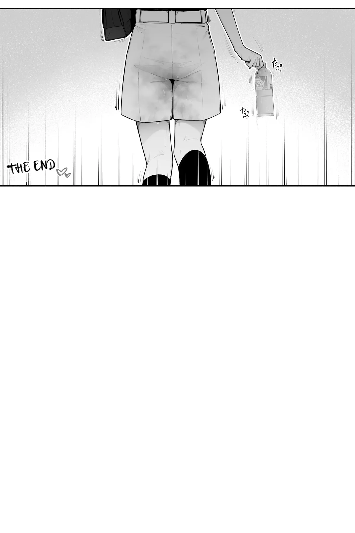A woman who needs to pee but drinks water to help her pee 6