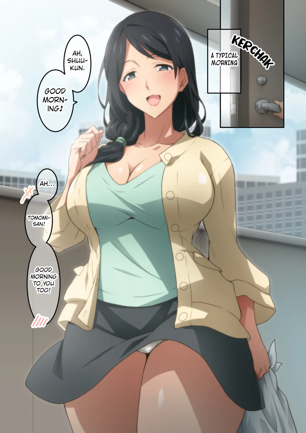 Akogare no Rinjin no Hitozuma ni Jitaku no Toile o Kashitara Orei ga Onara datta 1