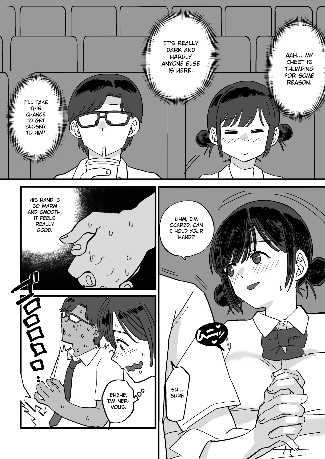 Akogare no Senpai to Tanoshii Eigakan Date no hazu ga... Shiranai Oji-san tachi ni Mawasareru 10