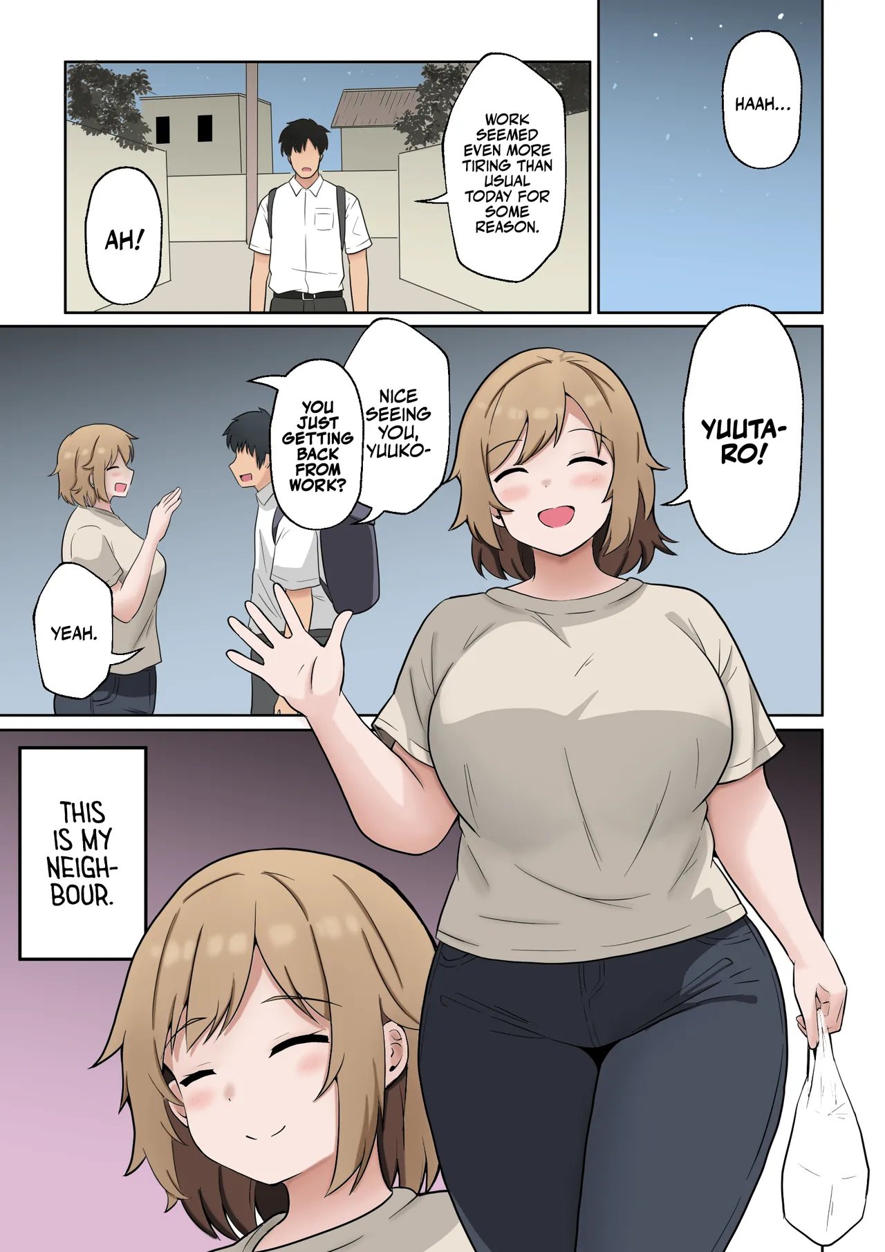 [Ampullaria] Apart no Otonari-san ga Yarasete Kureru Hanashi My Nextdoor Neighbor Let Me Fuck Her [Colorized] 2