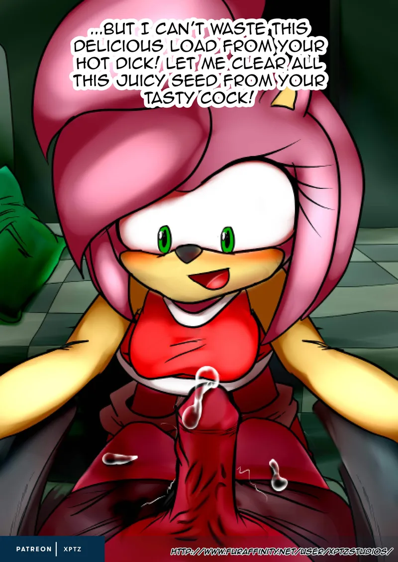 Amy Rose Jerk Off Comic 16