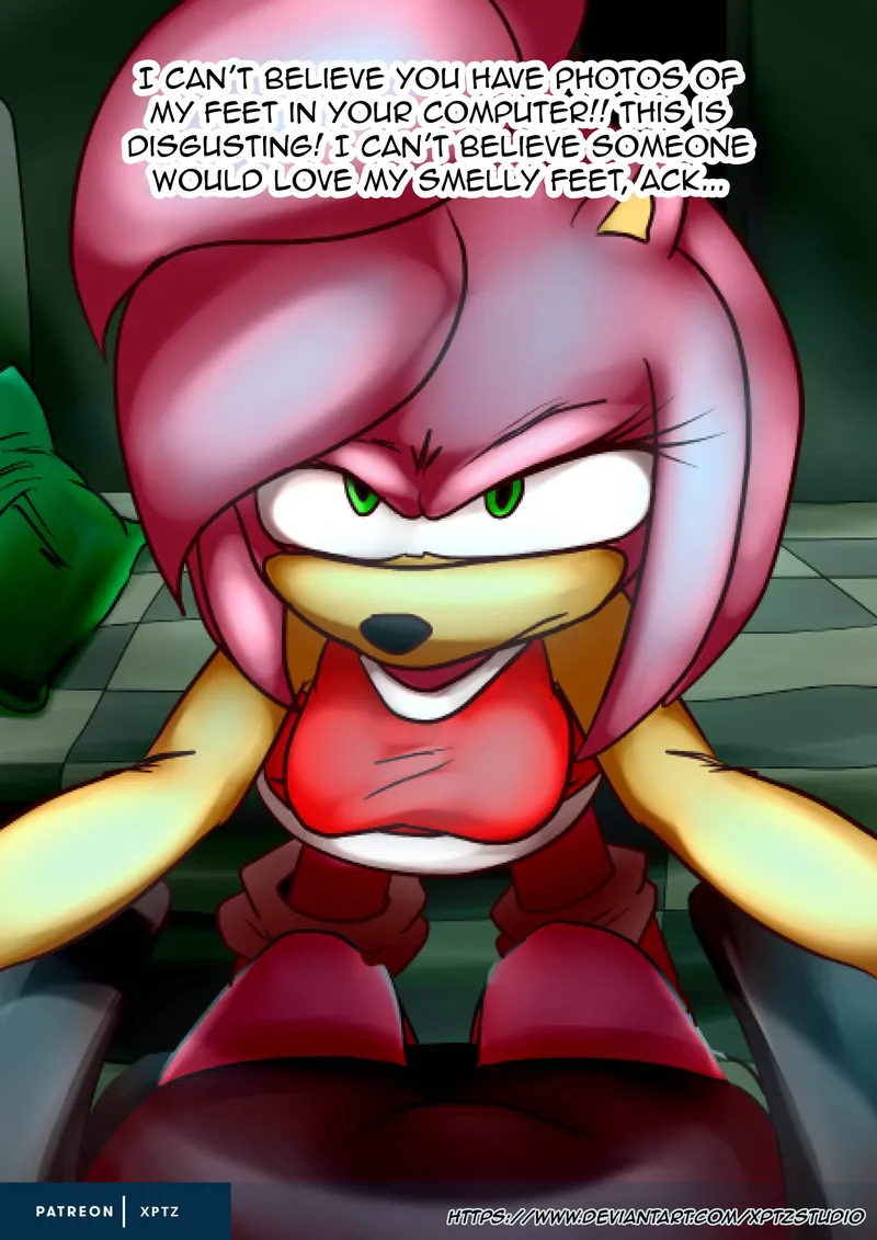 Amy Rose Jerk Off Comic 4