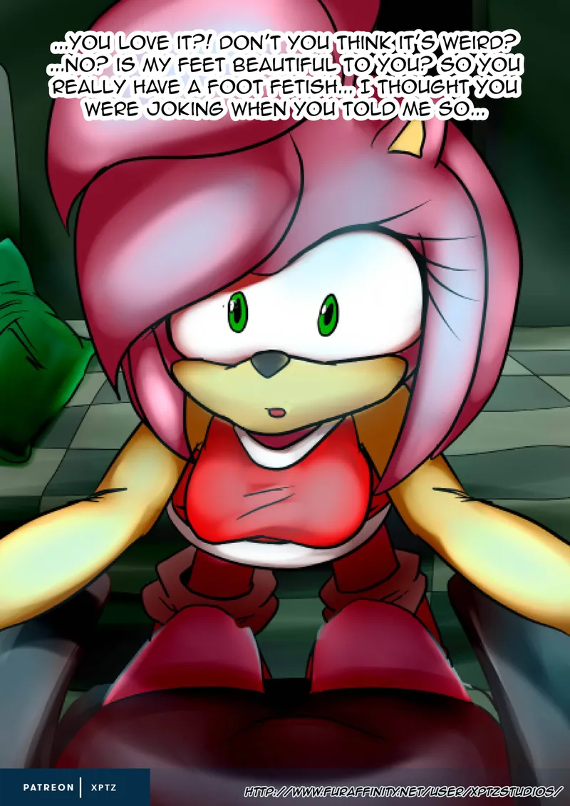 Amy Rose Jerk Off Comic 5