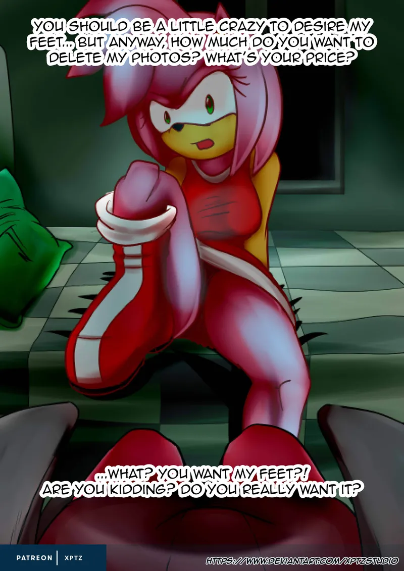 Amy Rose Jerk Off Comic 6