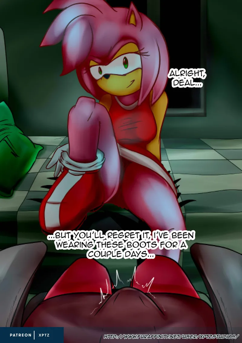 Amy Rose Jerk Off Comic 7
