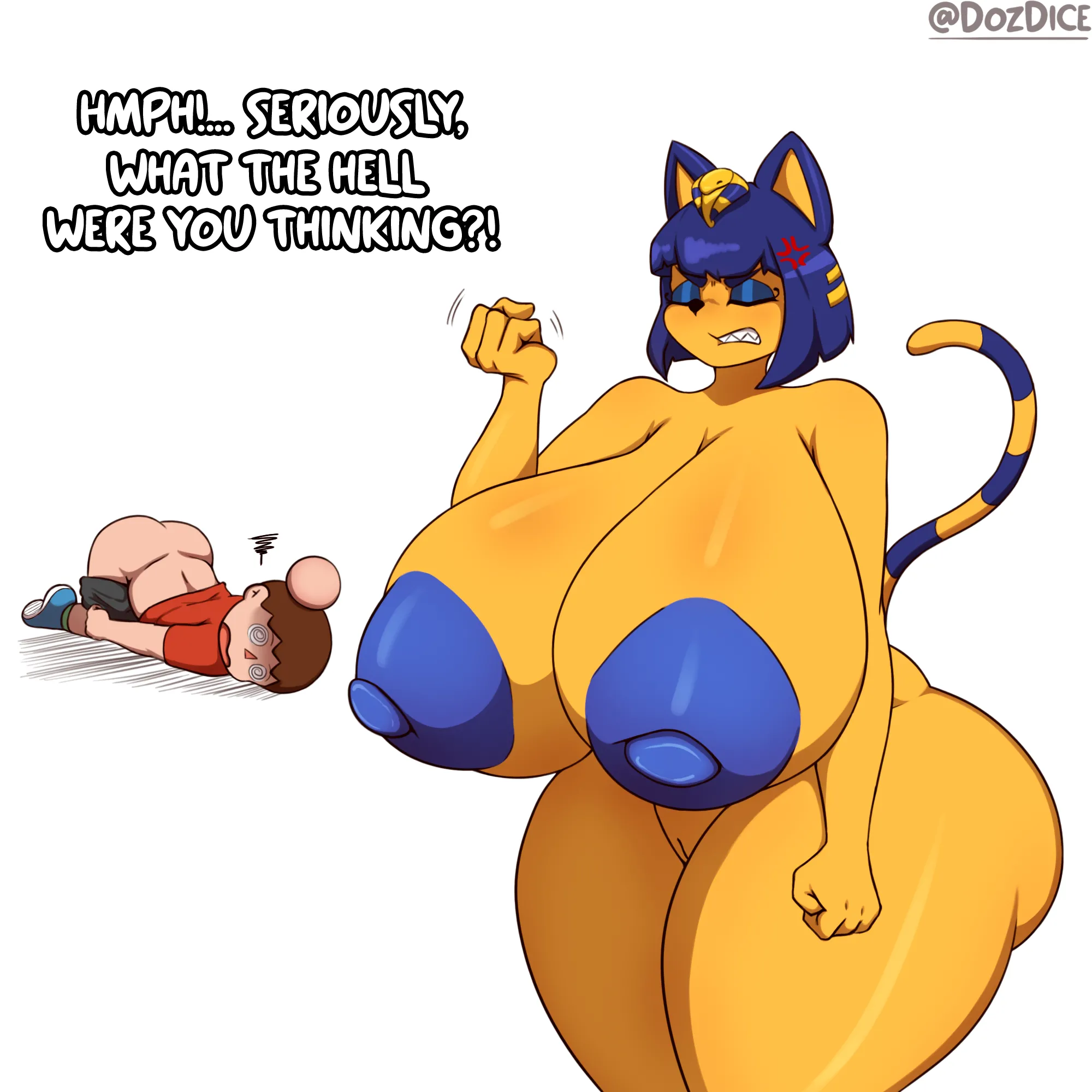 Ankha stuck in the wall Oneshot - Page 4