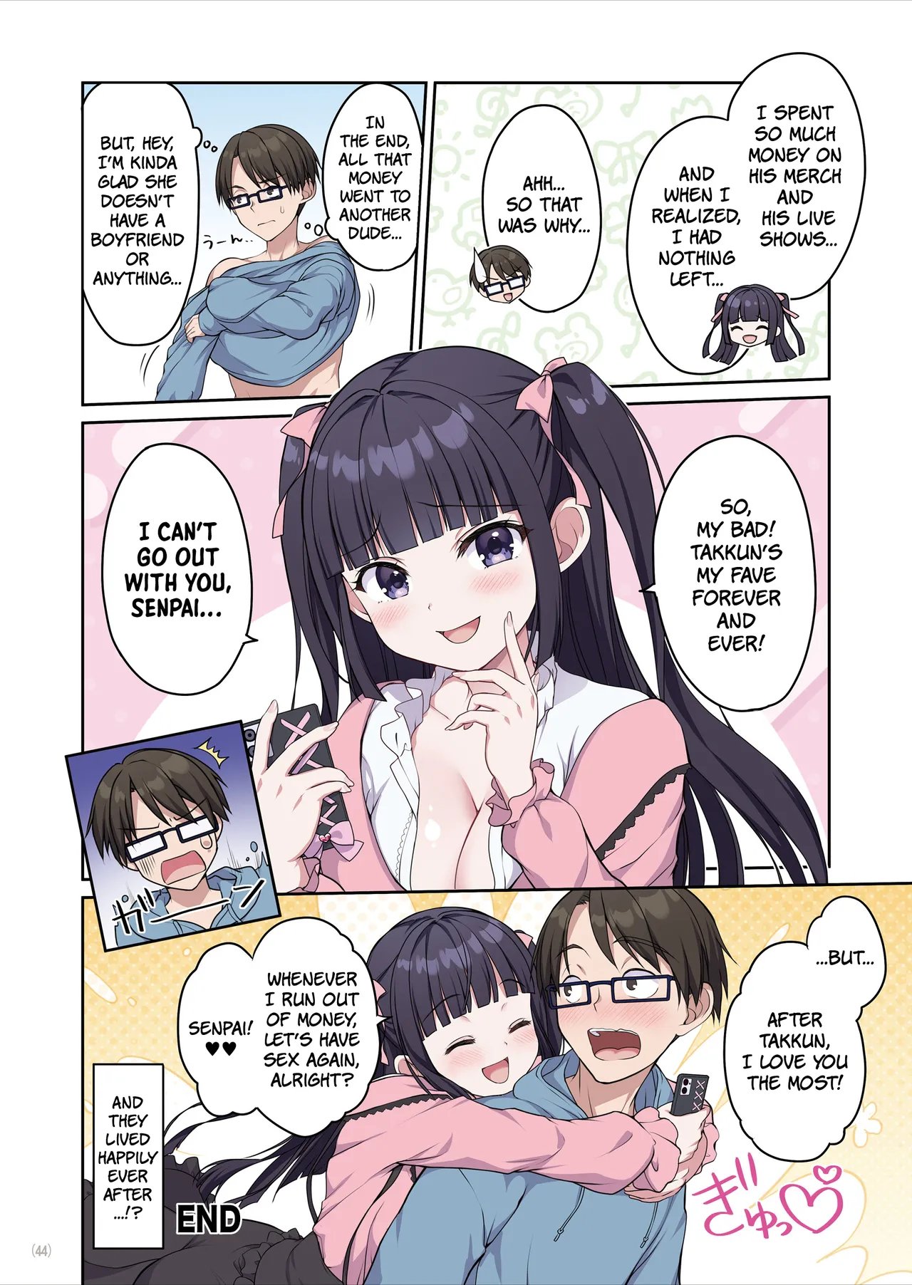 Azatokute Kawaii Jirai-kei Joshi ni Seishi mo Okane mo Chuuchuu Saremashita This Cunningly Cute Jirai-kei Girl Is Gonna Suck Me Dry! Oneshot - Page 45
