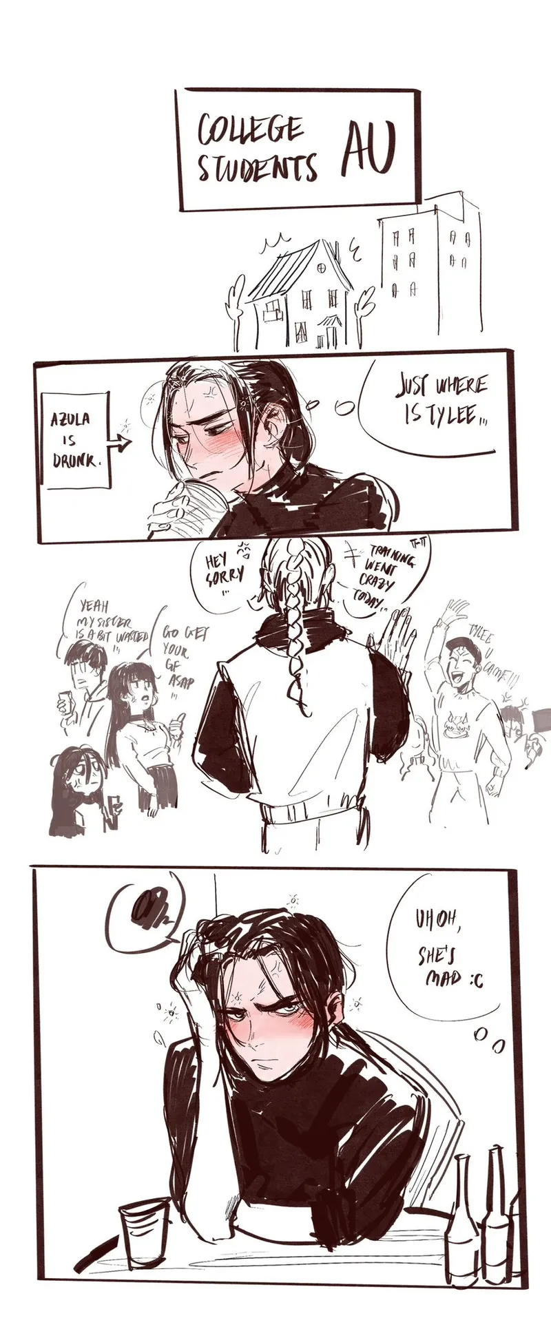 Azula x Ty-Lee – College Students Au 1