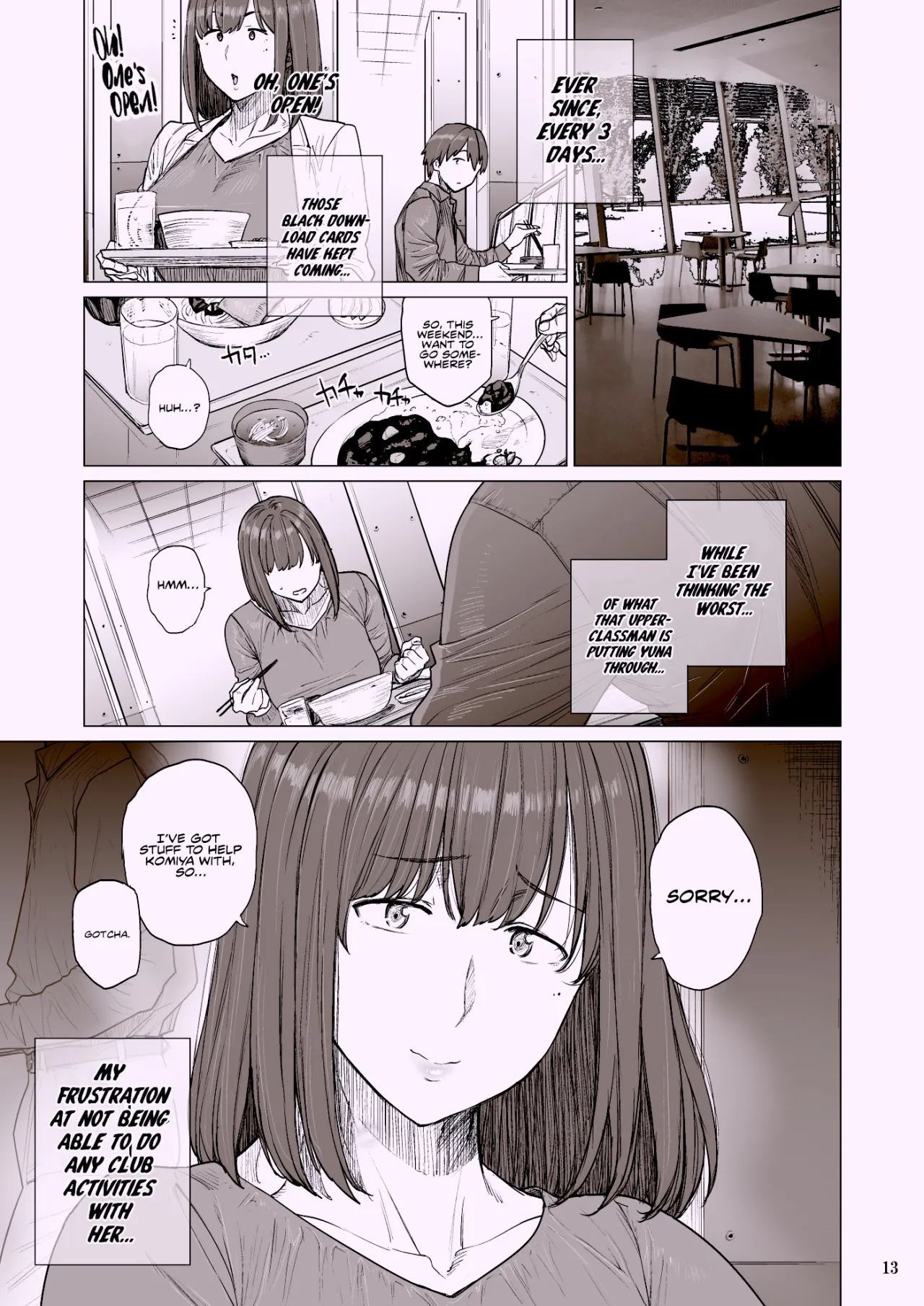 B.S.S.² -Boku ga Saki ni Suki datta no ni Bijin de Kashiko na Osananajimi ga Senpai no Circle no Tetsudai de Suki Houdai Sareteita Hanashi- 12