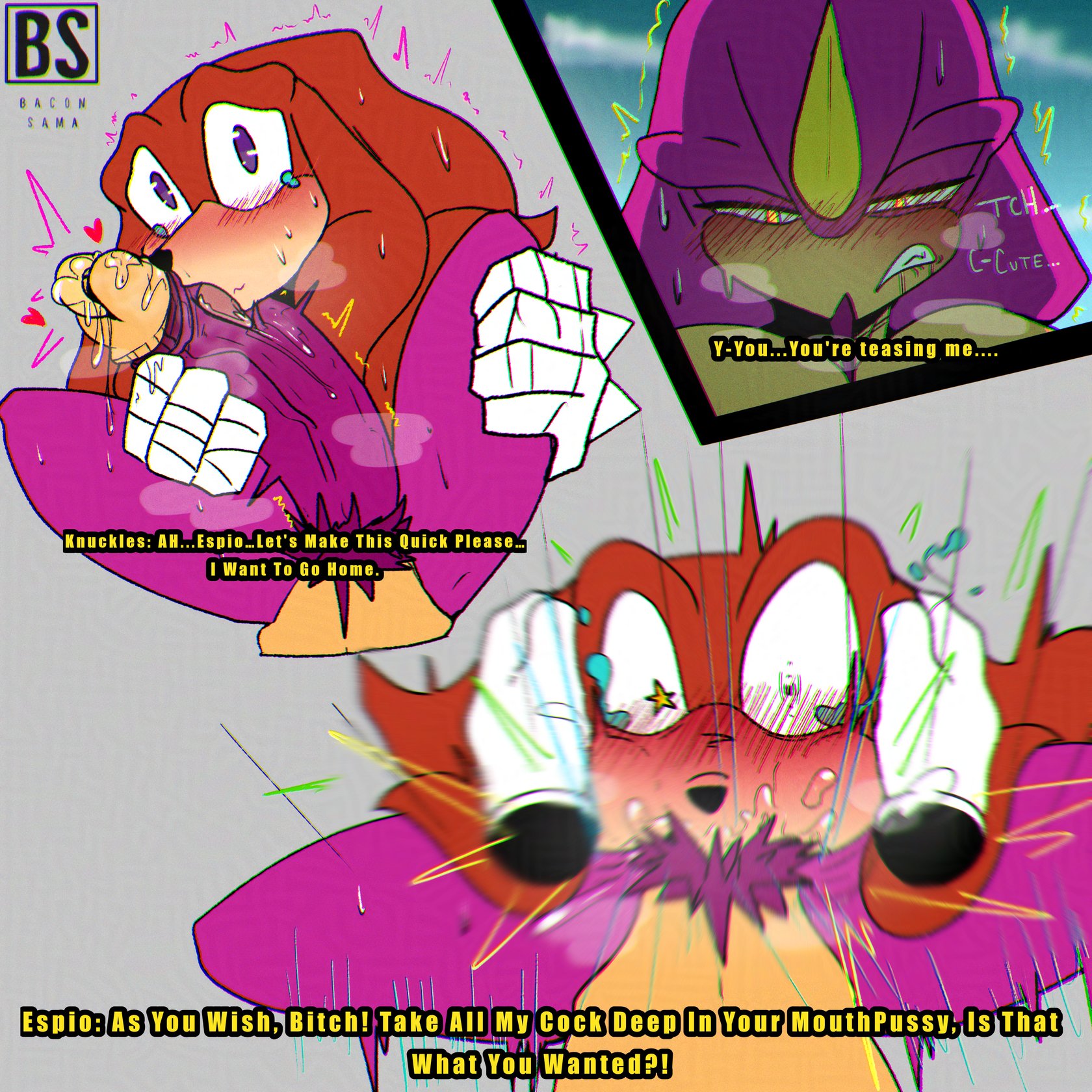 [Bacon Sama] Espio X Knuckles comic 11