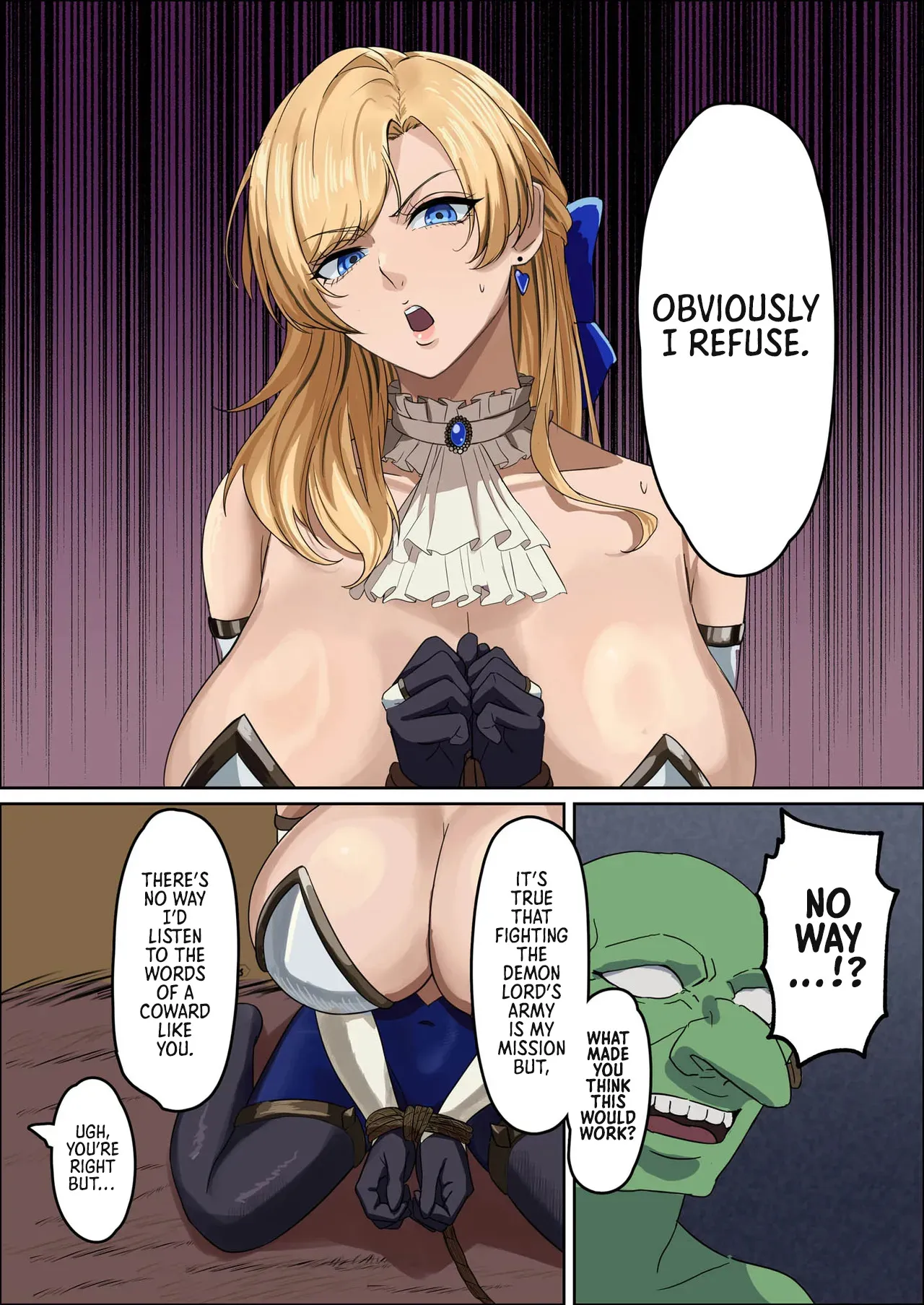 Bakunyuu Onna Kishi Konna Zako Monster ga Watashi no Nakama! Nan no Joudan da 27
