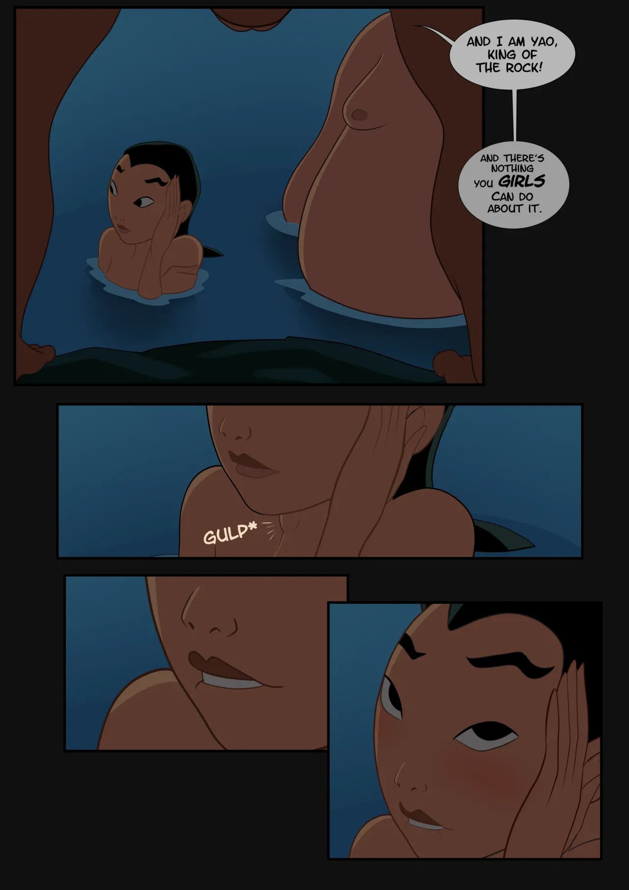 Bath Time Thoughts with Mulan (WIP) 2