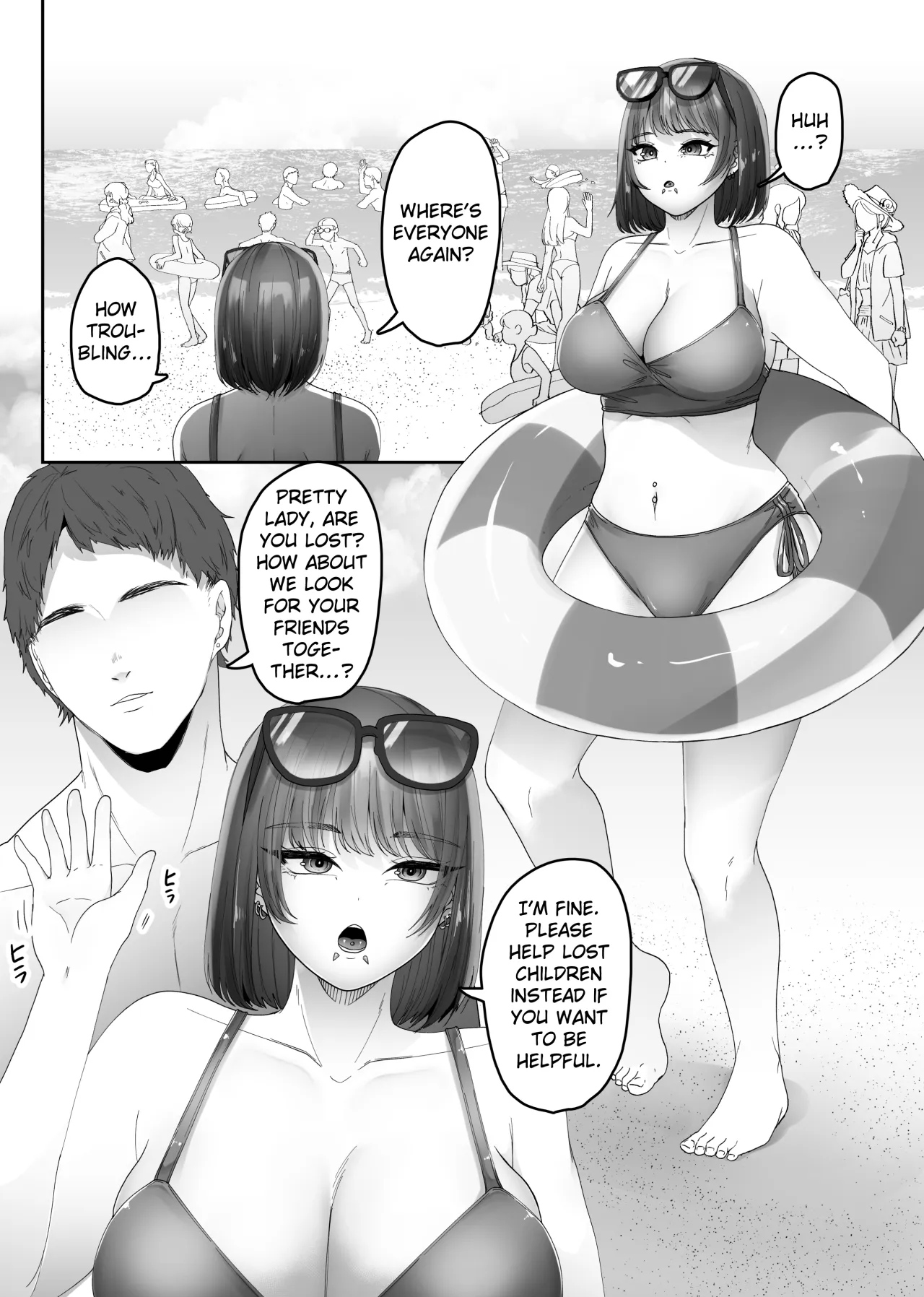 Big-Breasted Swimsuit Girl Getting Turned into A Sea Slug's Nest 4