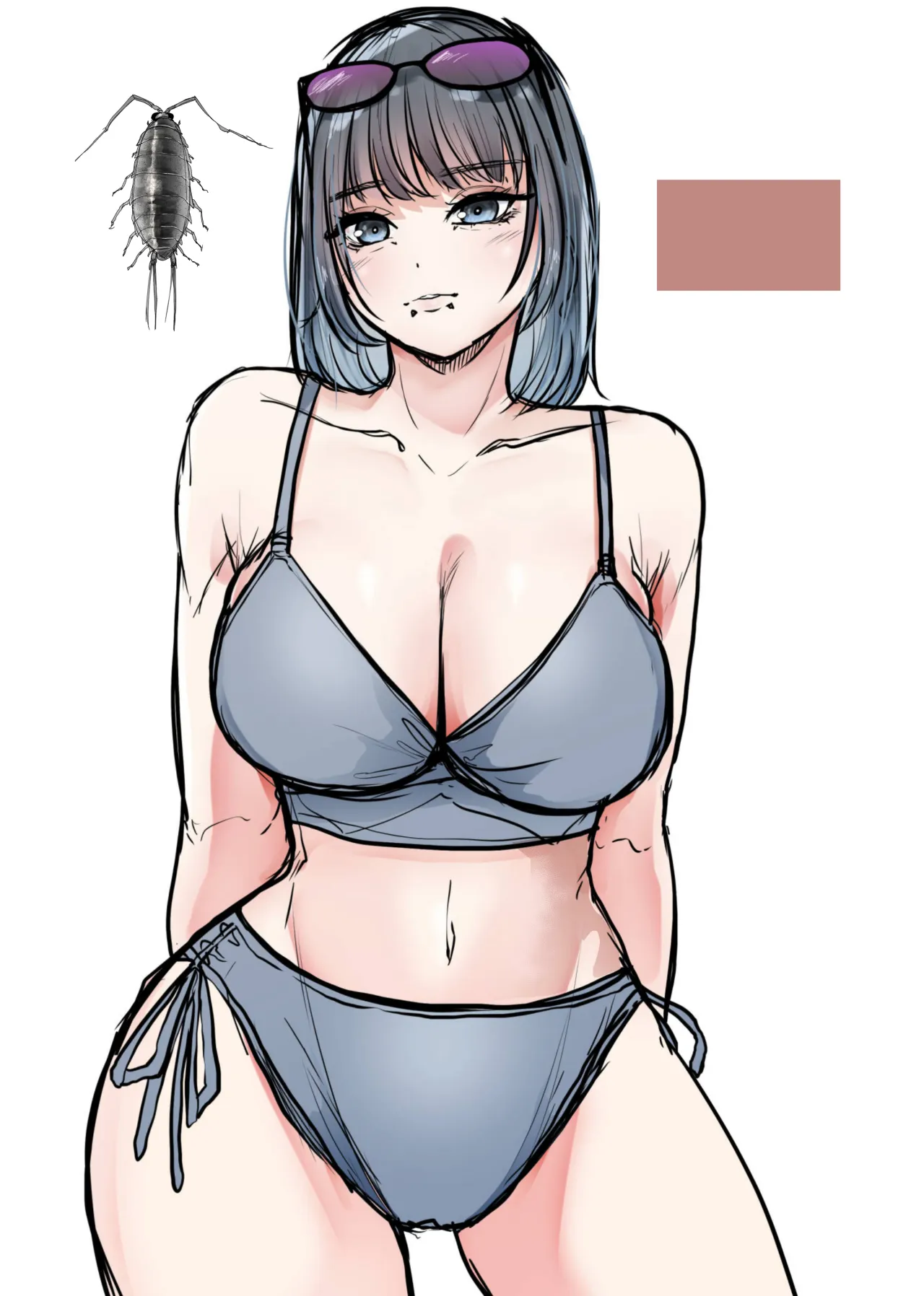 Big-Breasted Swimsuit Girl Getting Turned into A Sea Slug's Nest 36