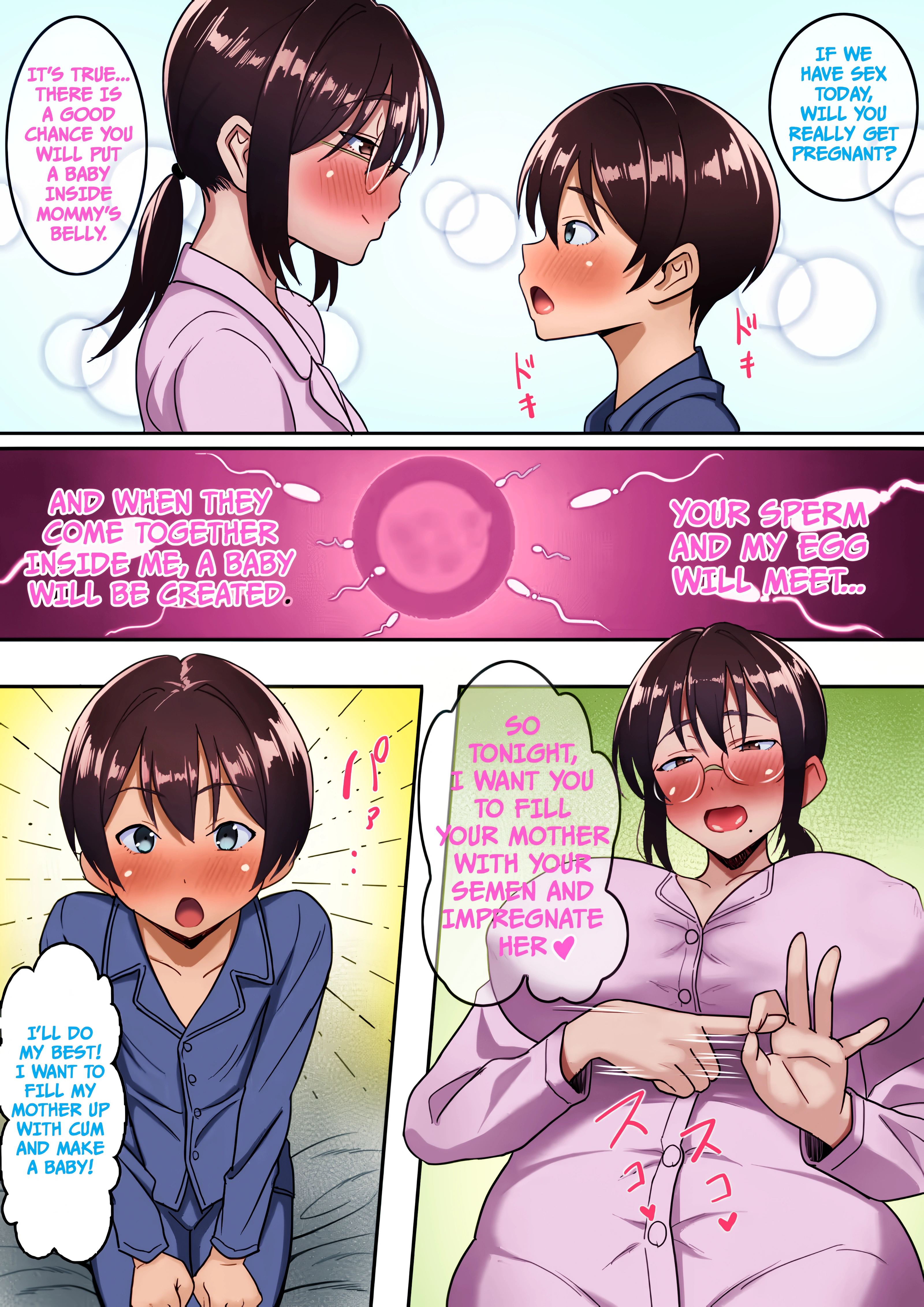 Binbou Gurashi na Boshi Katei no Oyako Koubi wa Kimochi Ii. - Colorized 50