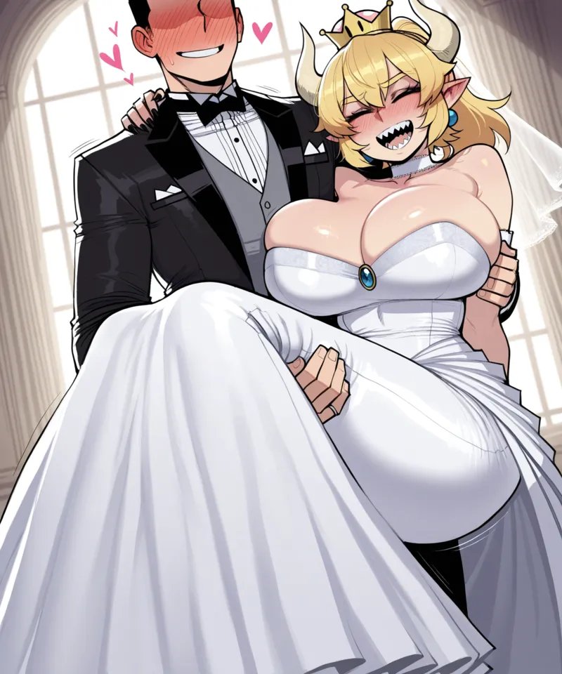 Bowsette feels bad for mario! 19