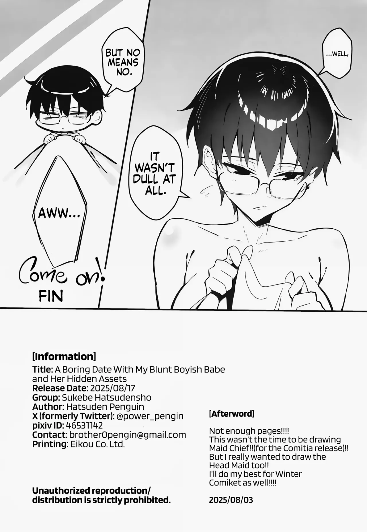 Buaisou na Kakure Kyonyuu Boyish Kanojo to Taikutsu na Date 31