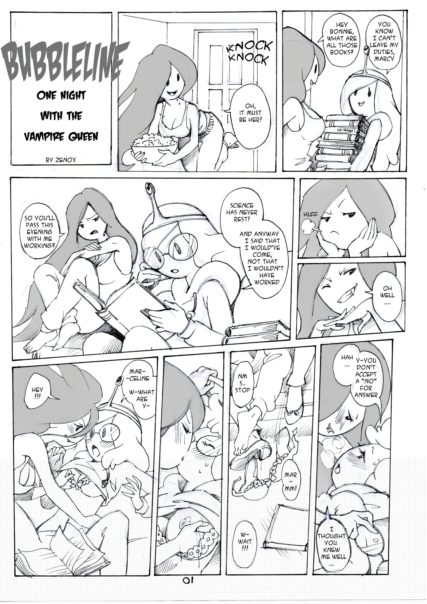 Bubbleline: One night with vampire Queen 1