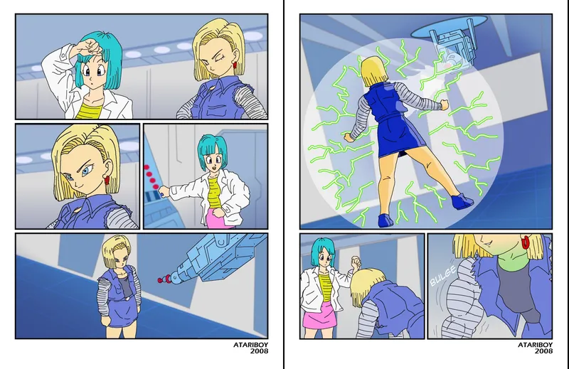 Bulma Hulked Up Android 18 1