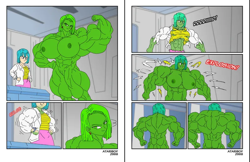 Bulma Hulked Up Android 18 4