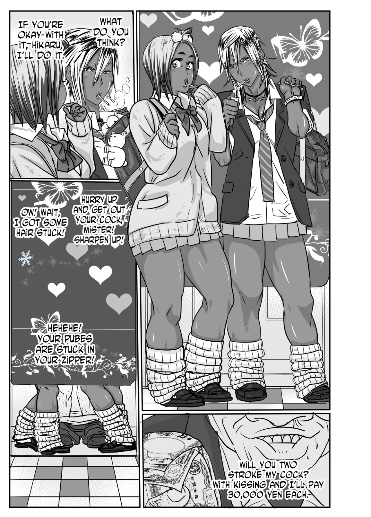 Cho ~Namaiki na Kuro Gal JK to Pakoritai Kimo Oyaji-tachi 32