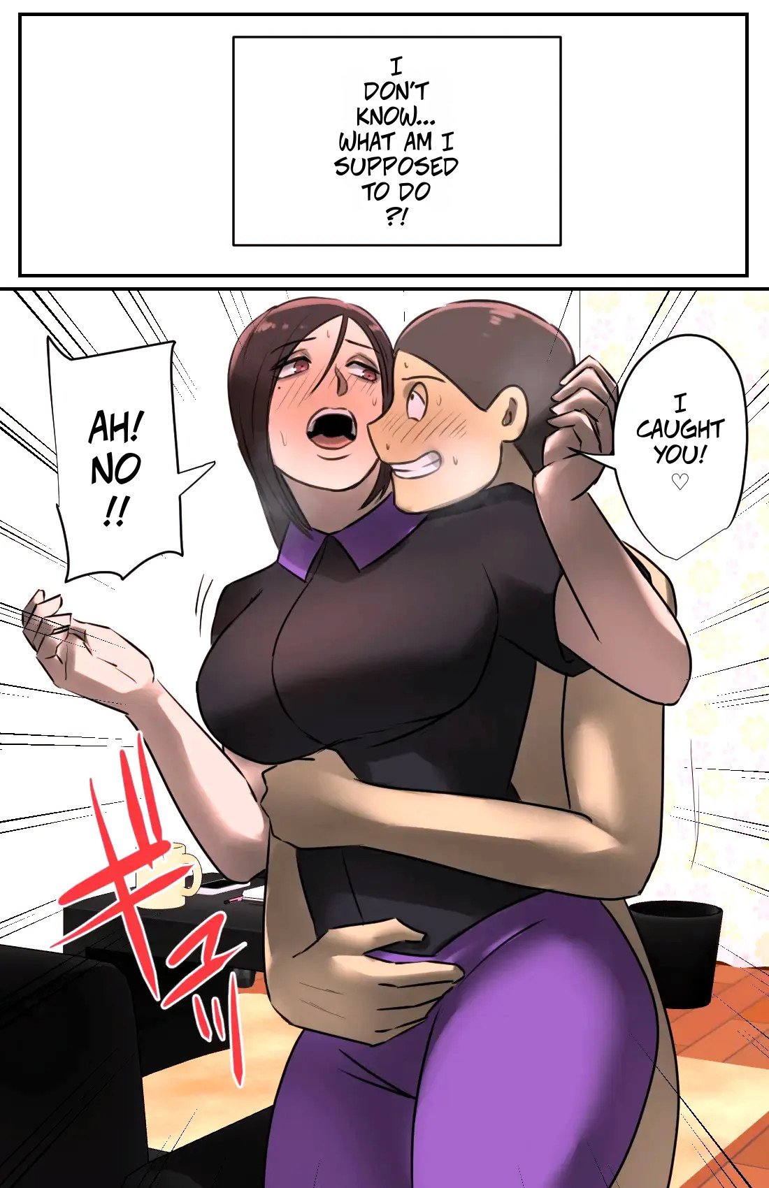 [Chotto B-Sen] A Saleswoman Interrupted Me While I Was Jerking-Off — Genkan o Aketara Iru Kanyuu Oba-san [Colorized] 14