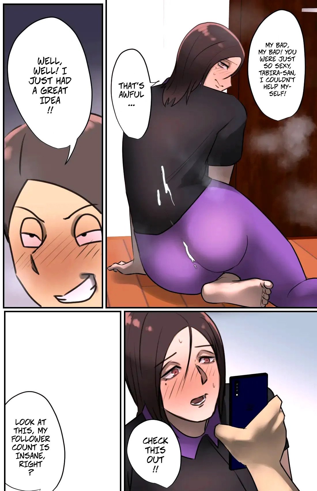 [Chotto B-Sen] A Saleswoman Interrupted Me While I Was Jerking-Off — Genkan o Aketara Iru Kanyuu Oba-san [Colorized] 17