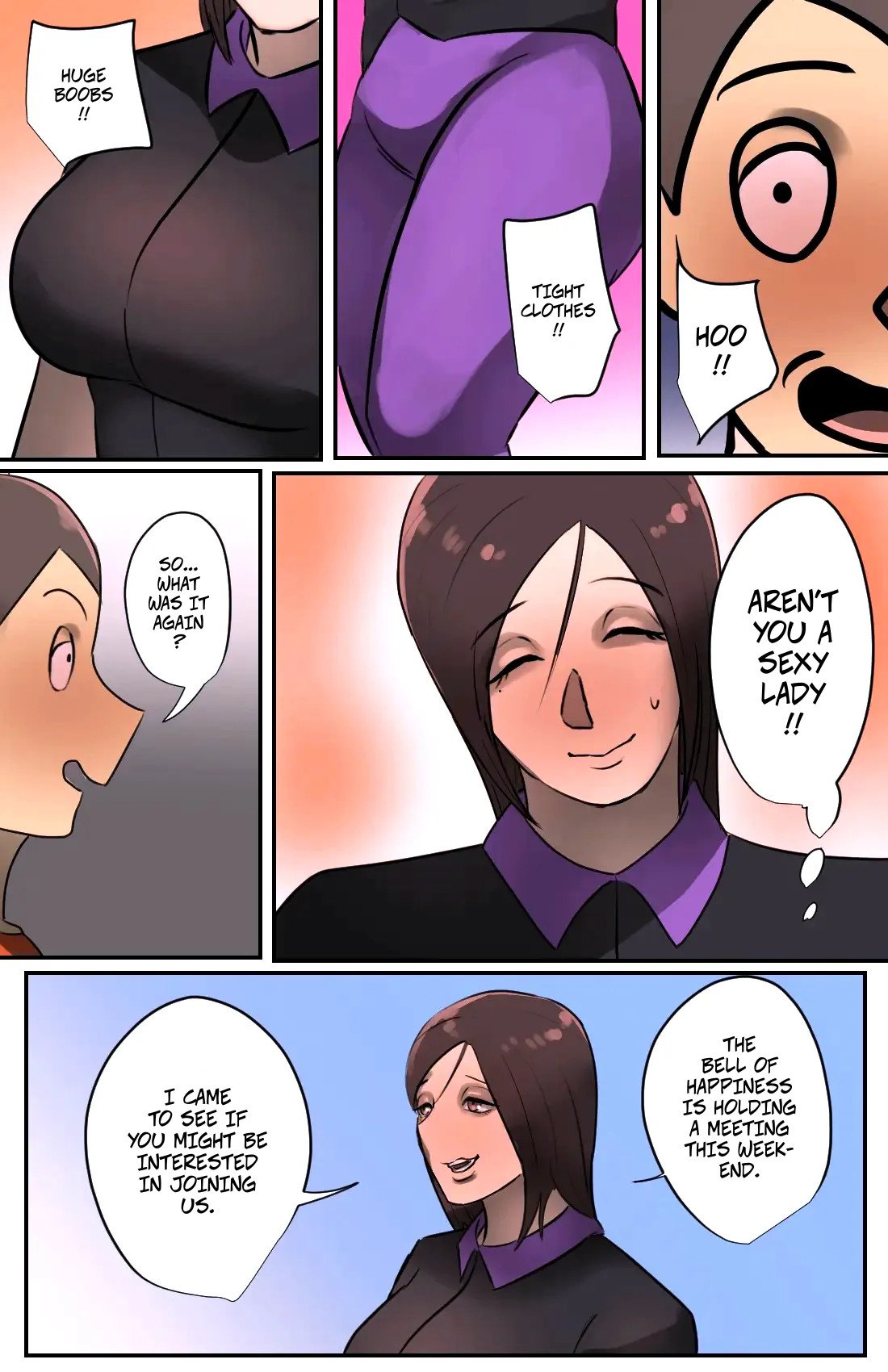 [Chotto B-Sen] A Saleswoman Interrupted Me While I Was Jerking-Off — Genkan o Aketara Iru Kanyuu Oba-san [Colorized] 5
