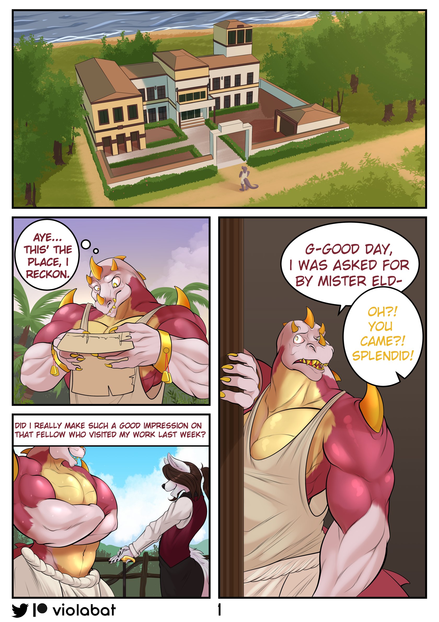 comic commission: Elden | viola bat 1