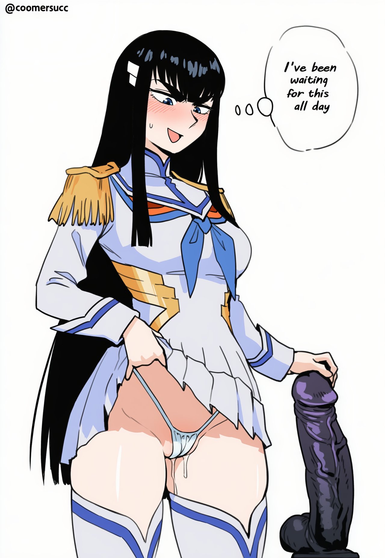 [Coomersucc]Satsuki BBC Dildo comic 3