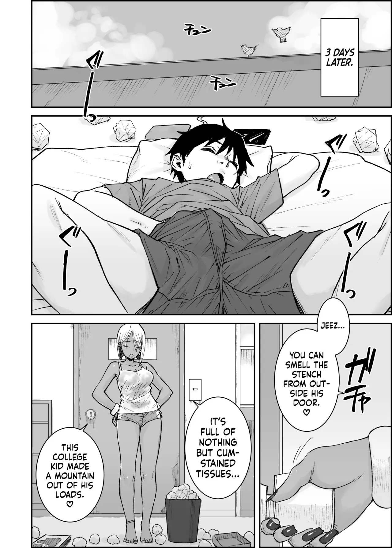 Daigaku no Ore, Kuro Gyaru Bijou Kanrinin-San (35) No Hageshii Kuiuchi Kijoui De Nama Nakadashi Shaimashita 5