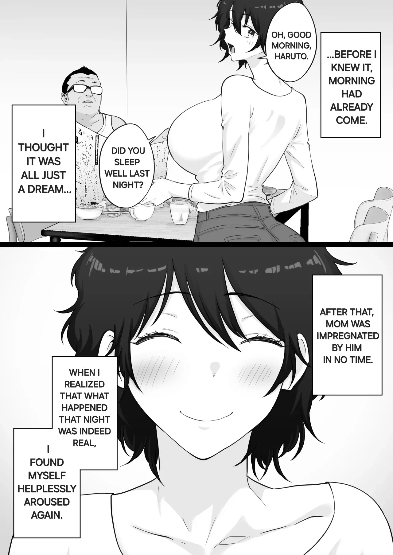 Daikirai na Yakyuubu Kantoku to Daisuki na Kaa-san no Sex wo Hitobanjuu Mita Yoru 58
