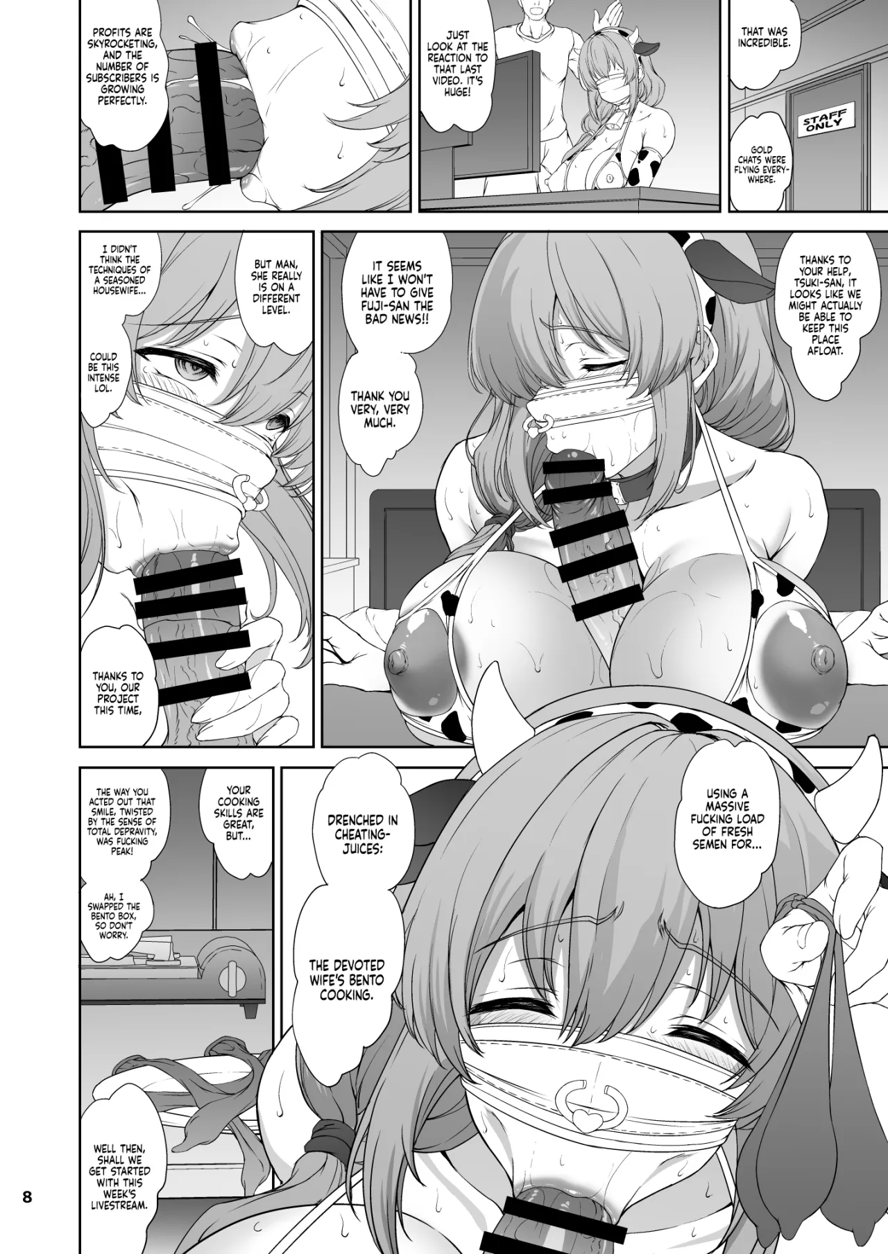 Damasare Shufu wa Dosukebe Ura Haishin de Ikihajisarashite Ganbaritai! 8