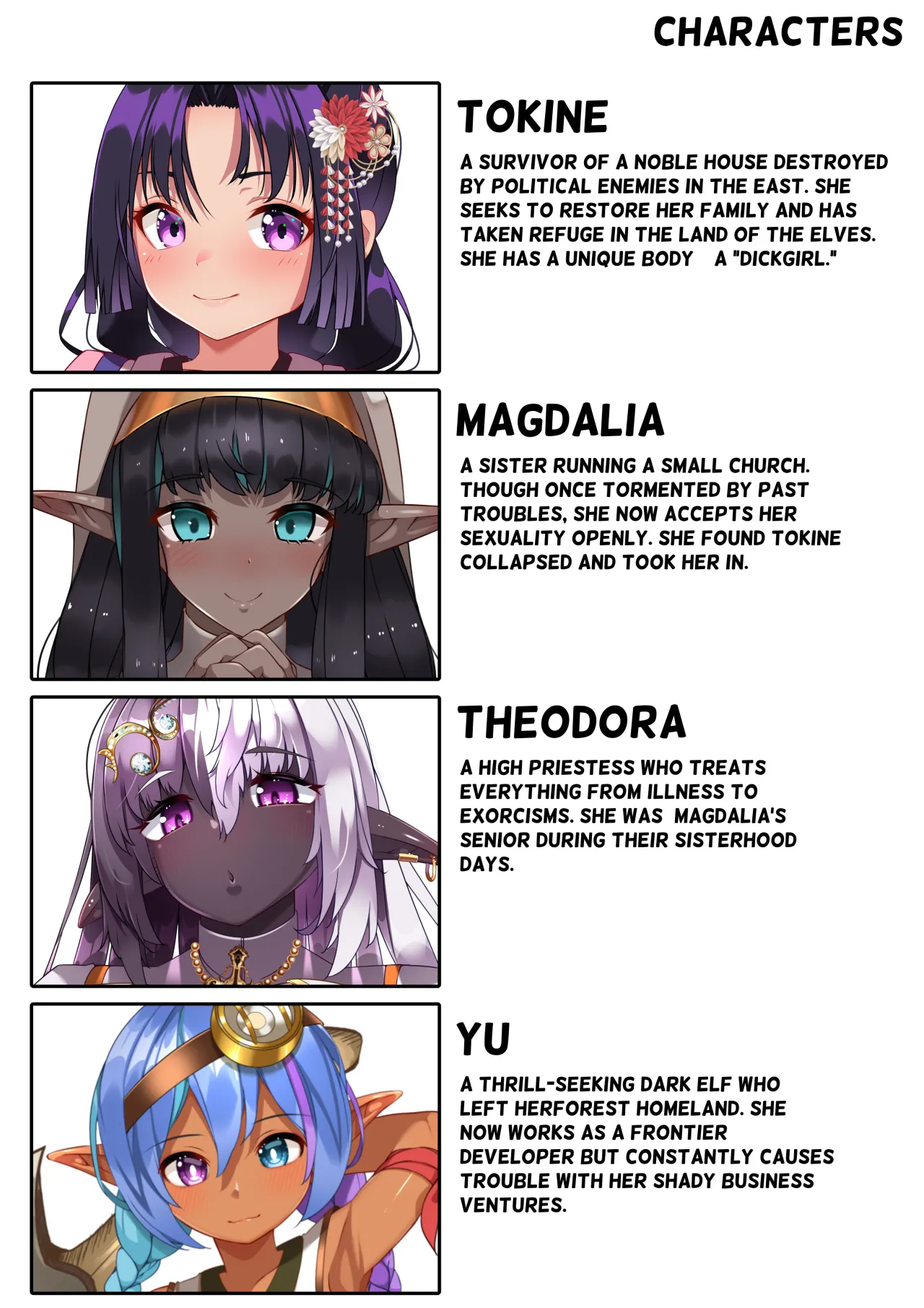 Dickgirl to Futanari Dark Elf to Kobito-ka - Tainai Kaiki. 2