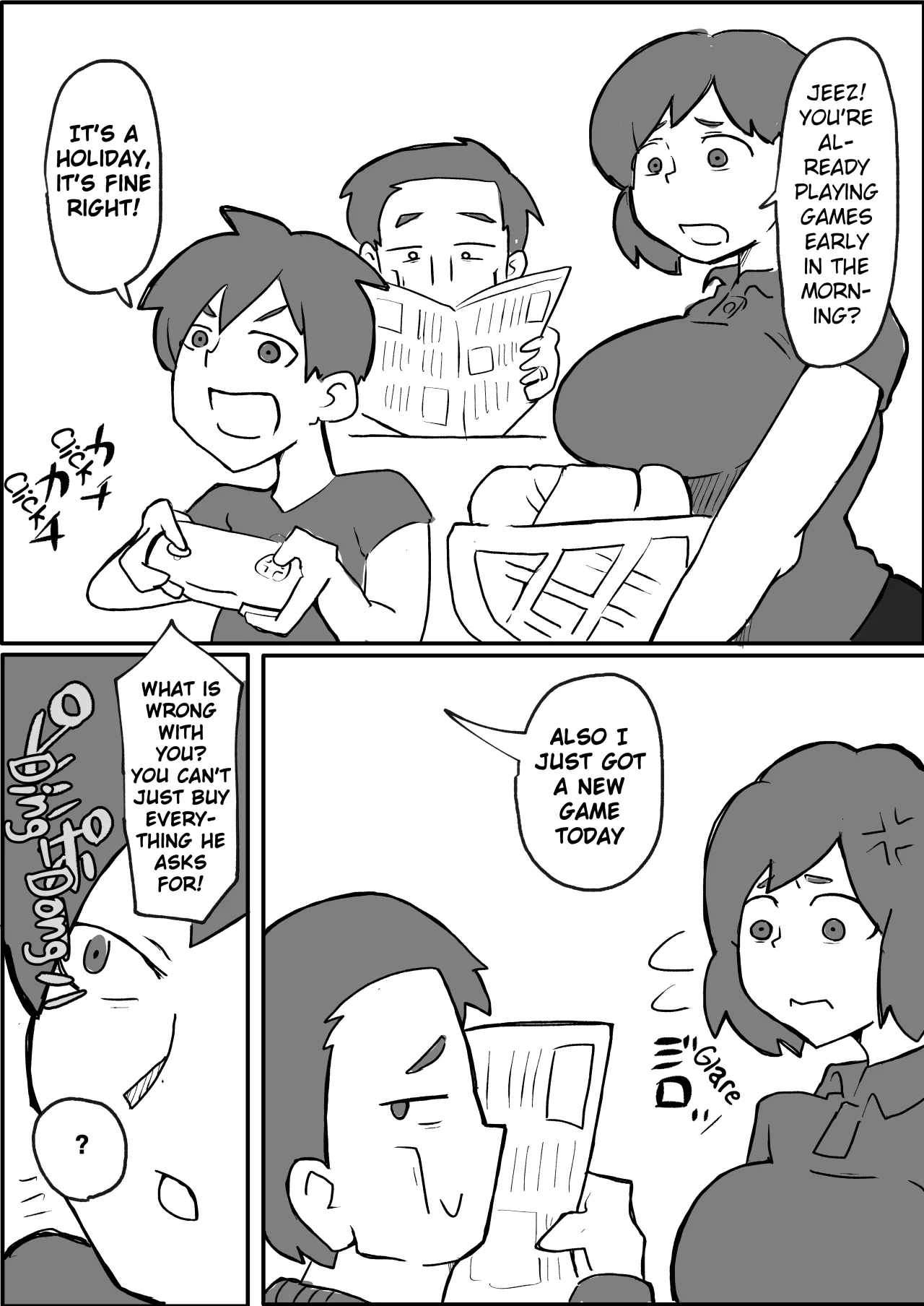 Donichi ni Kazoku no Mae de Goutou ni Okasareru Hahaoya no Hanashi 1