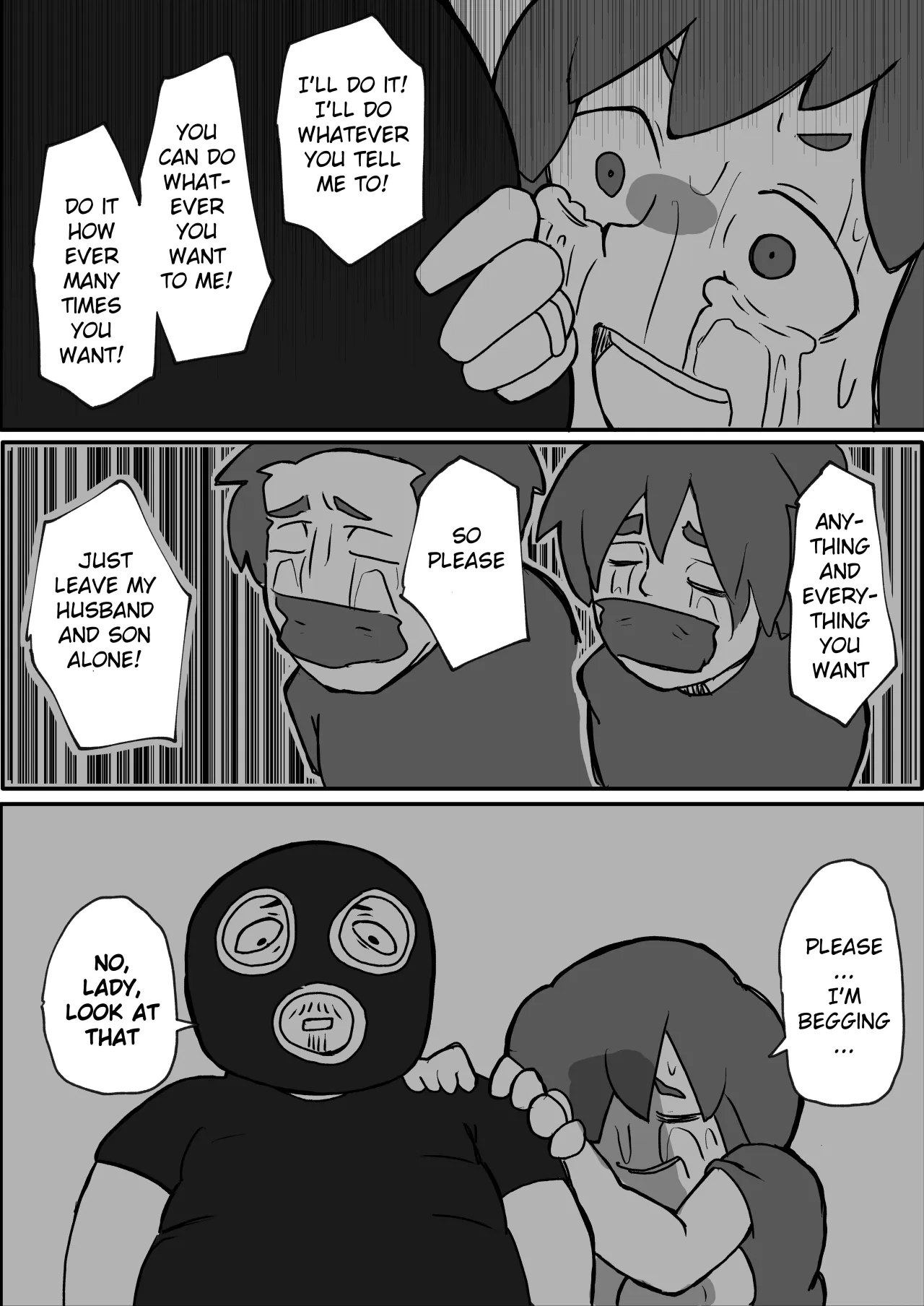 Donichi ni Kazoku no Mae de Goutou ni Okasareru Hahaoya no Hanashi 45
